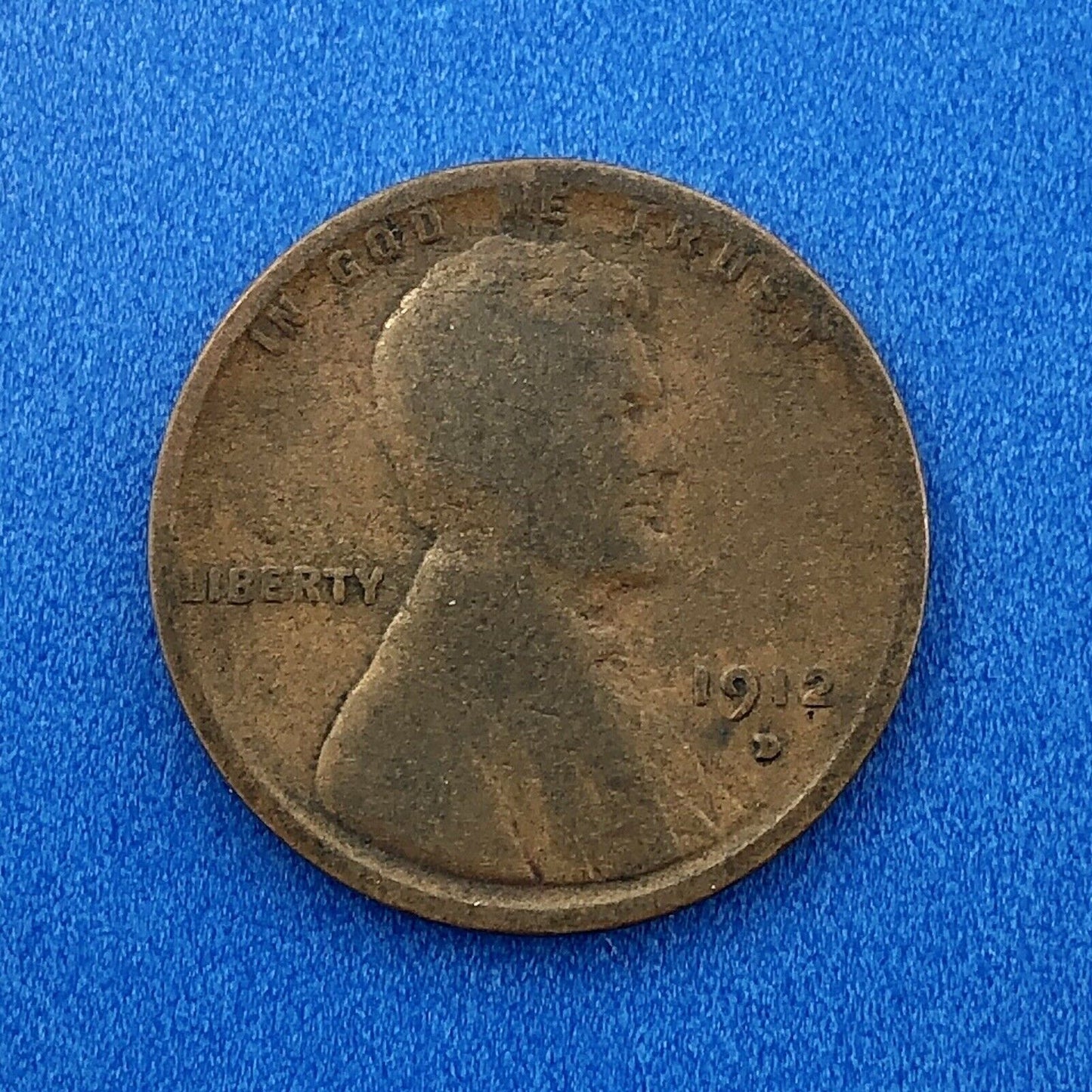 1912 D Lincoln Cent Wheat Ears Reverse Key Rare 1c Cent Penny Denver Coin
