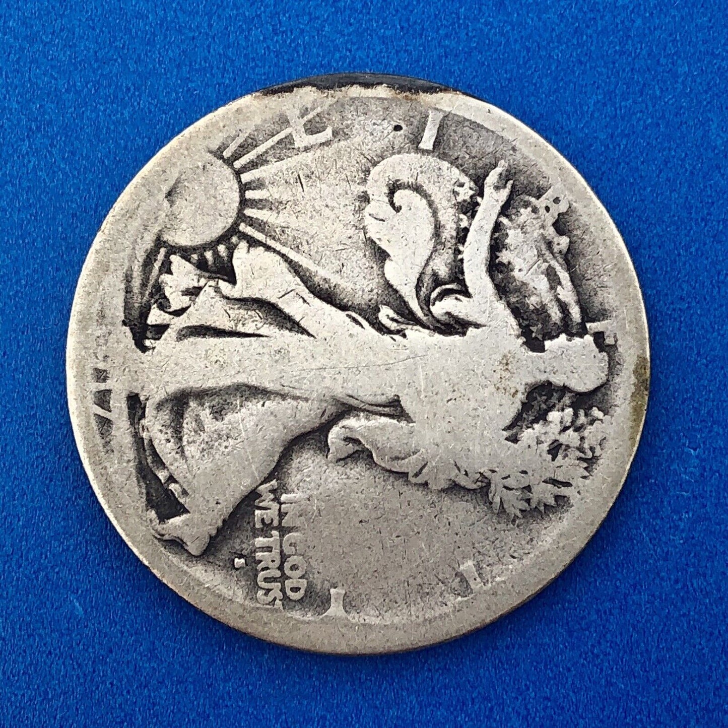 1917 S Obverse Silver Walking Liberty Half Dollar 50c Better Key San Fran Coin