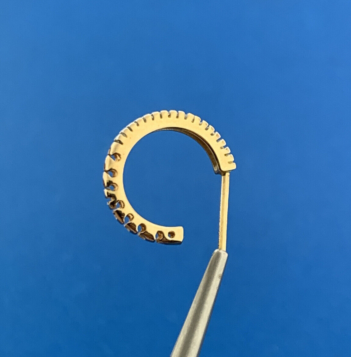 Designer 14K Yellow Gold Diamond April Anniversary Birthday Huggy Hoop Earrings