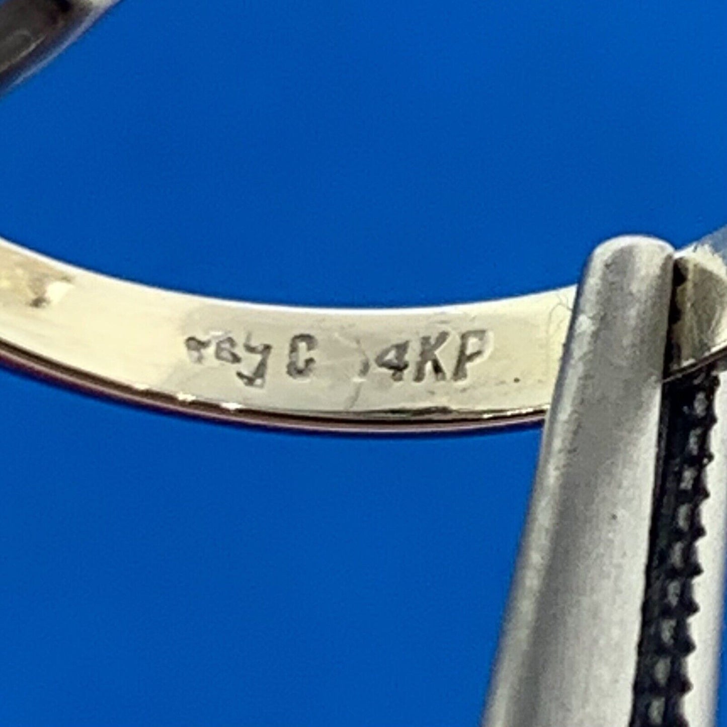 Retro 14K White Gold Diamond Waterfall Modernist Engagement Cocktail Sz 4 Ring