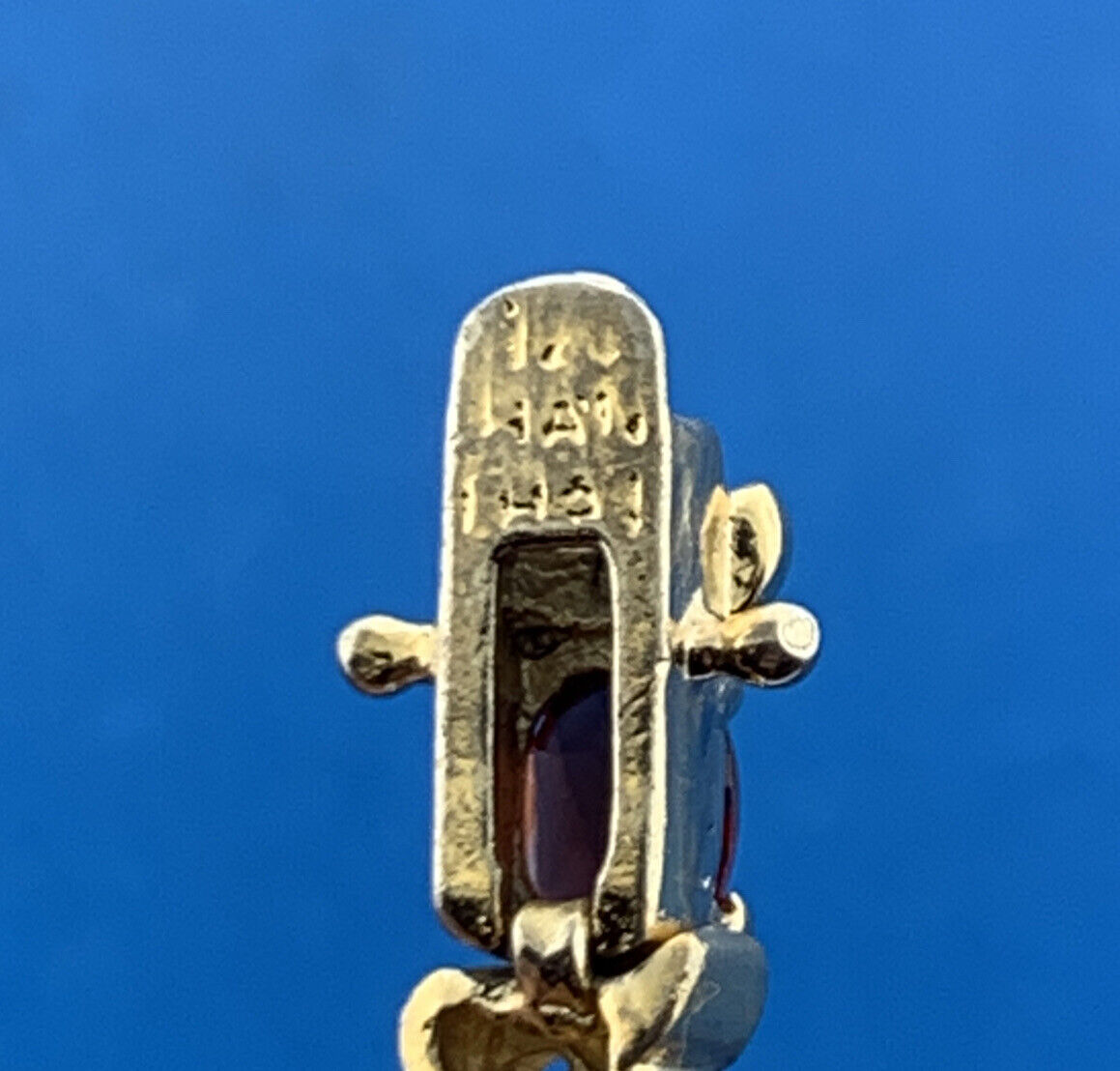 Designer HAN 925 Sterling Silver Vermeil Mixed Oval Gemstones Tennis Bracelet