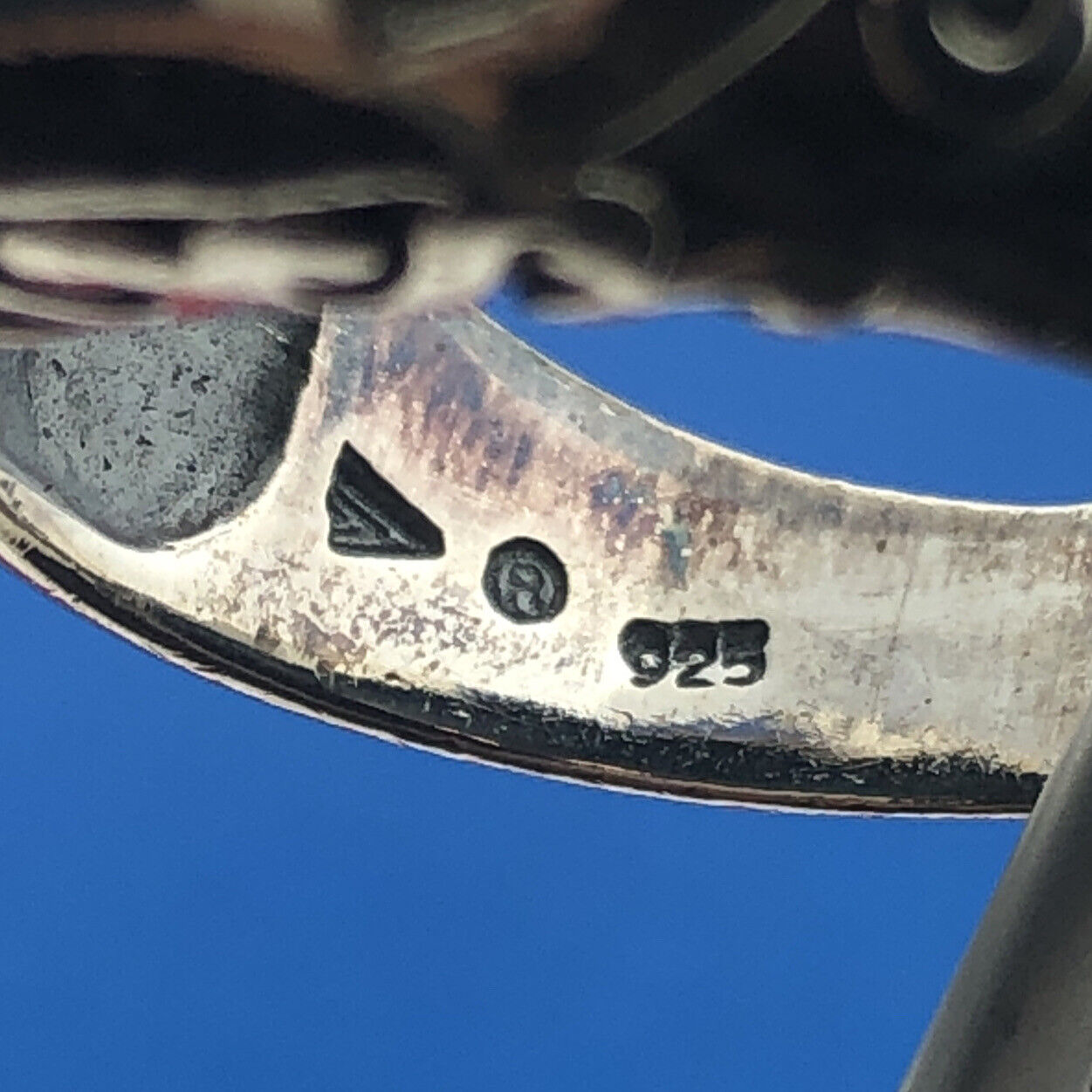 Stunning Sterling Silver 925 Cabochon Green Turquoise Statement Ring Size 7.75