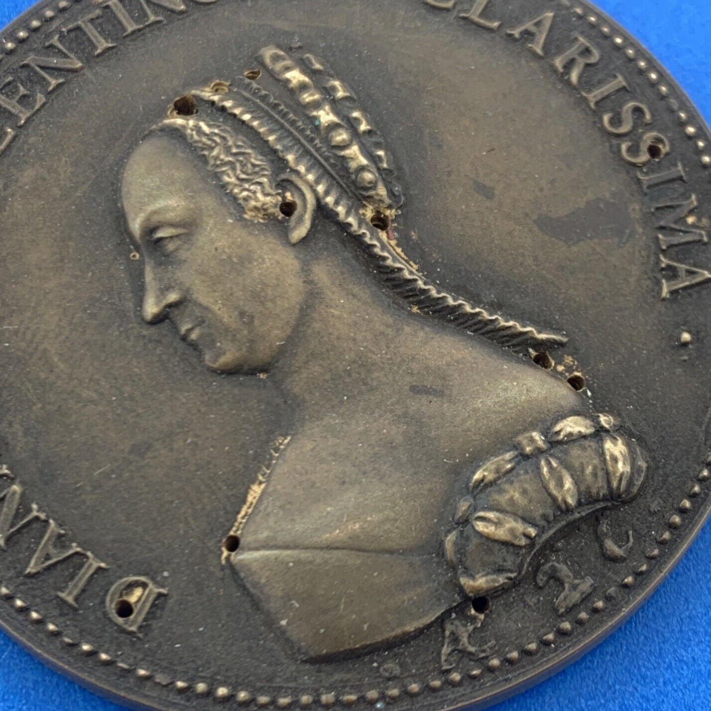 1974 Diana De Poitiers Henry VII Mistress Renaissance Patroness Bronze Medal
