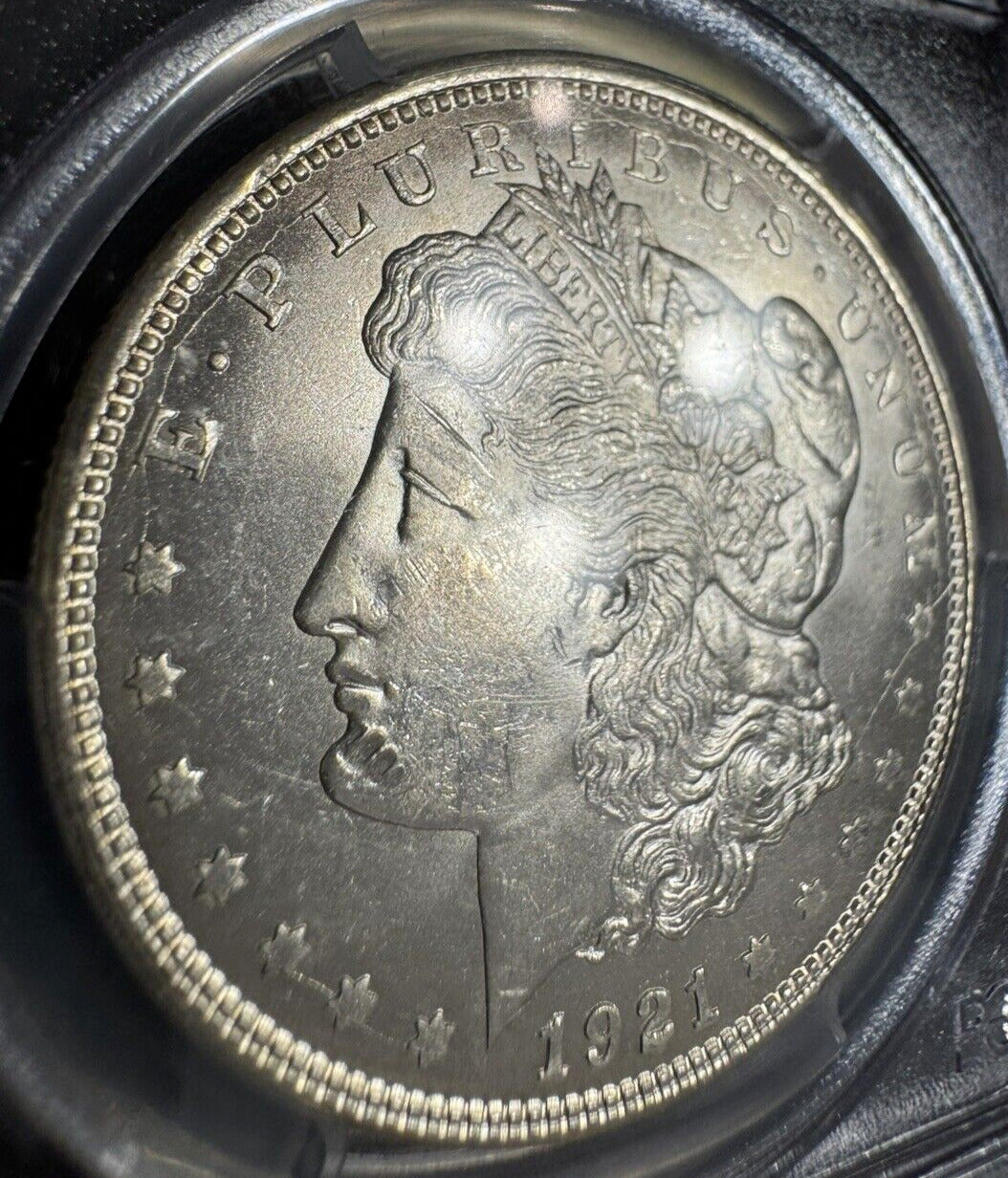 1921 D PCGS Graded MS 63 S$1 Silver Morgan Dollar Coin
