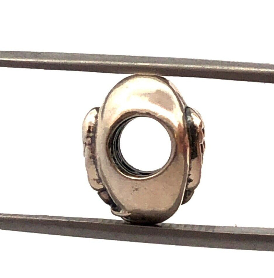 Designer CHAMILIA 925 Sterling Silver Love Doves Heart Bead Slide Bracelet Charm