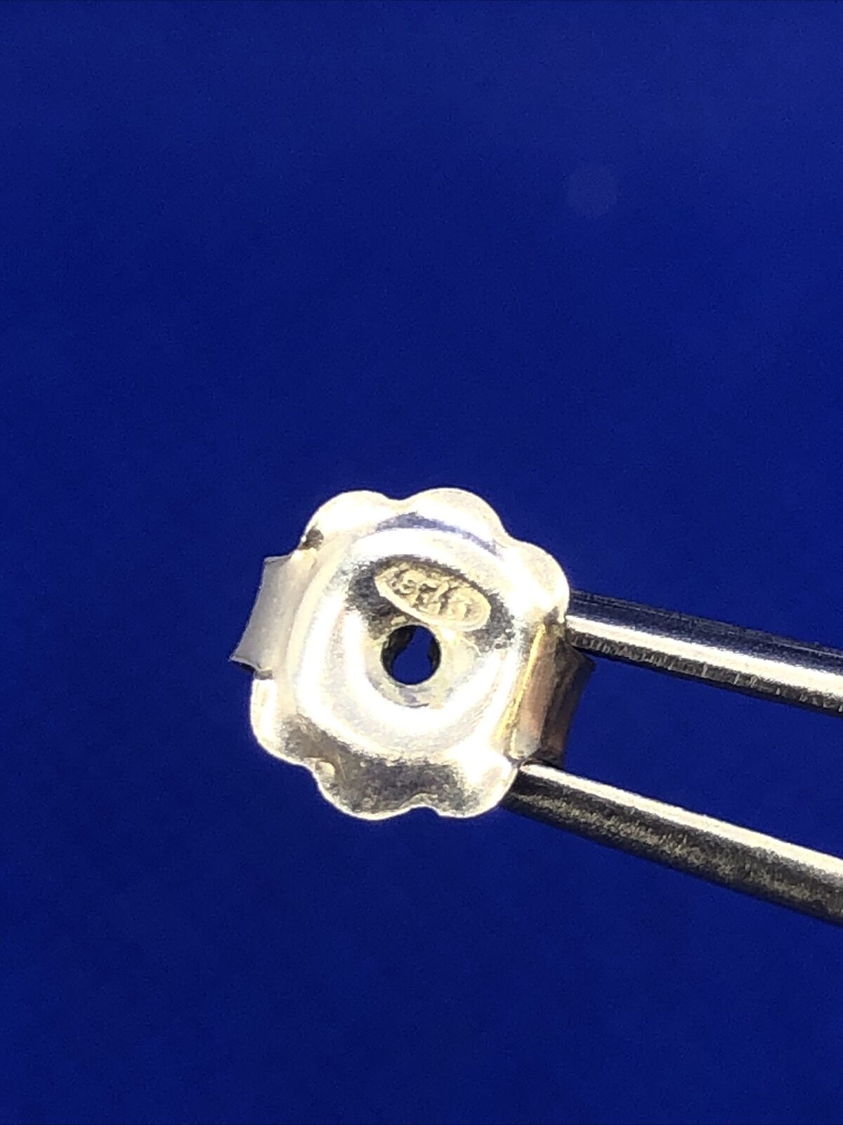 Designer FT 925 Sterling Silver Rectangle Faith Inspirational Stud Earrings