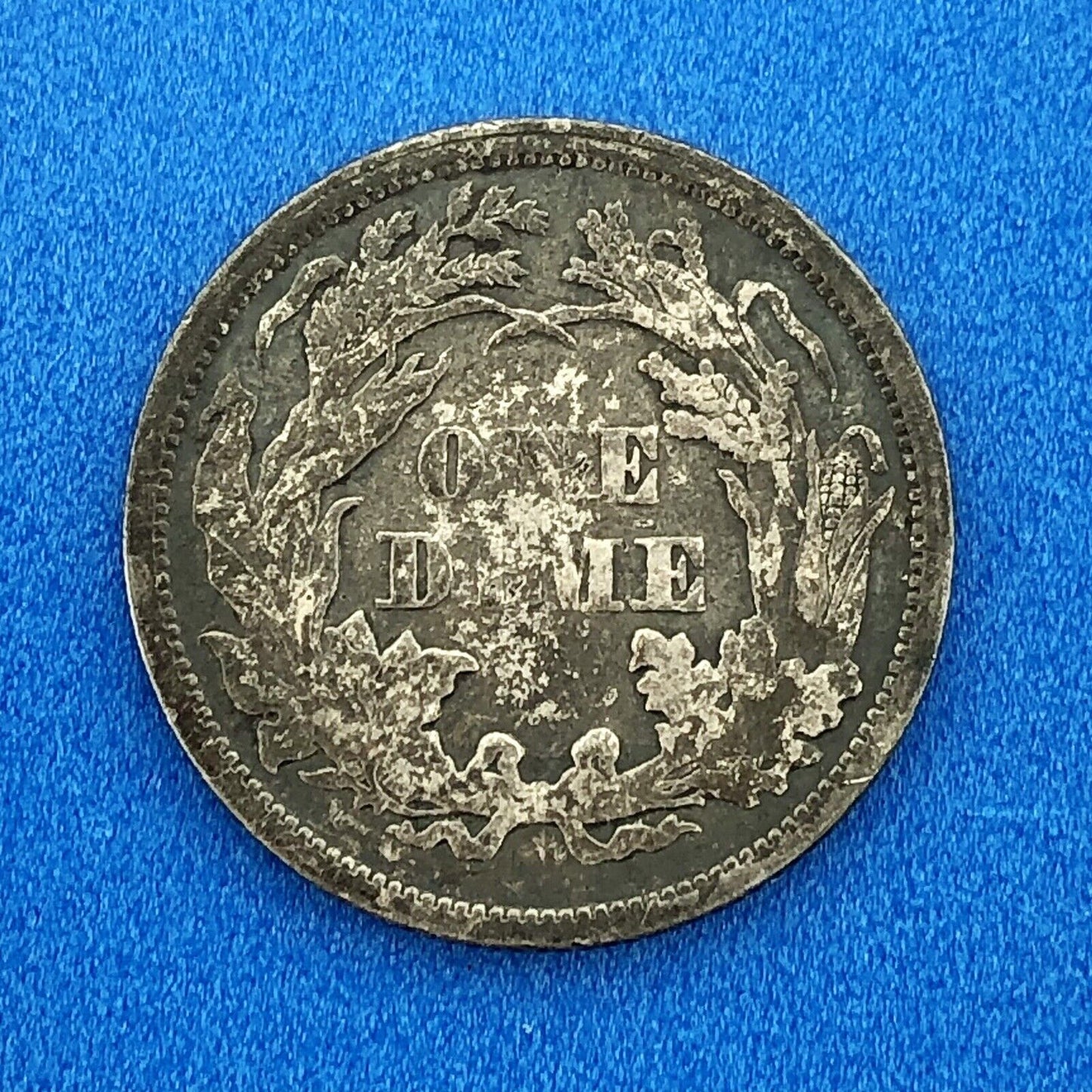 1876 P Seated Liberty Silver Dime 10c Better Key No Stars Philadelphia Coin