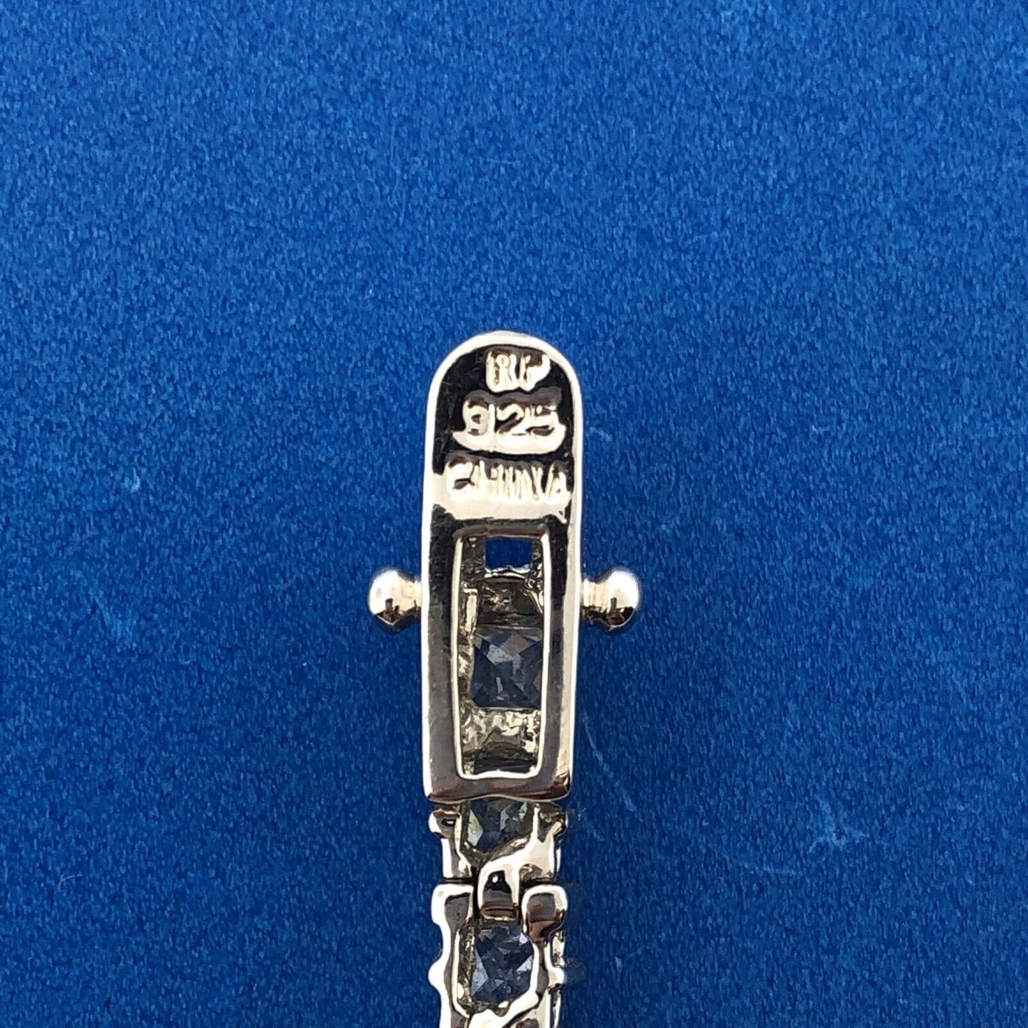 Designer 925 Sterling Silver Princess White Amethyst Statement Tennis Bracelet