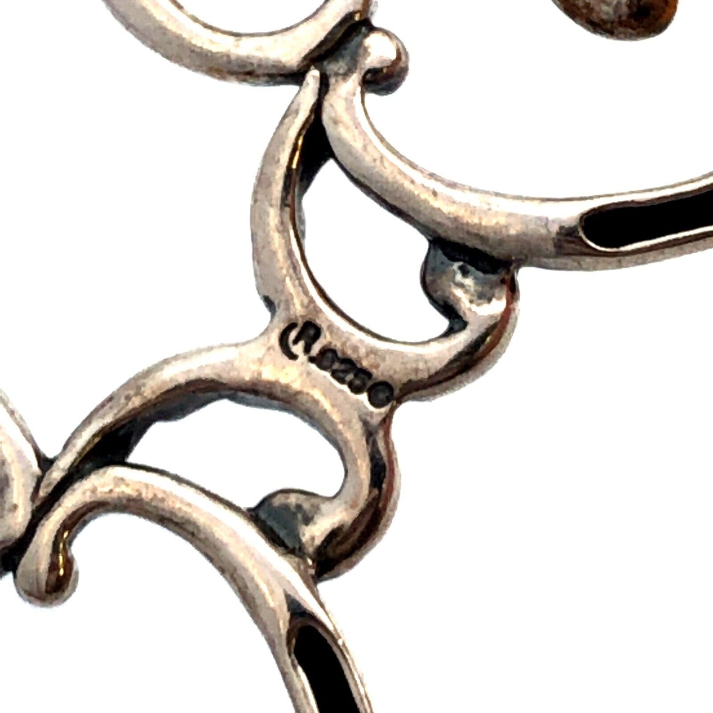 Carolyn Pollack R Moon Native American Sterling Silver Statement Collar Necklace