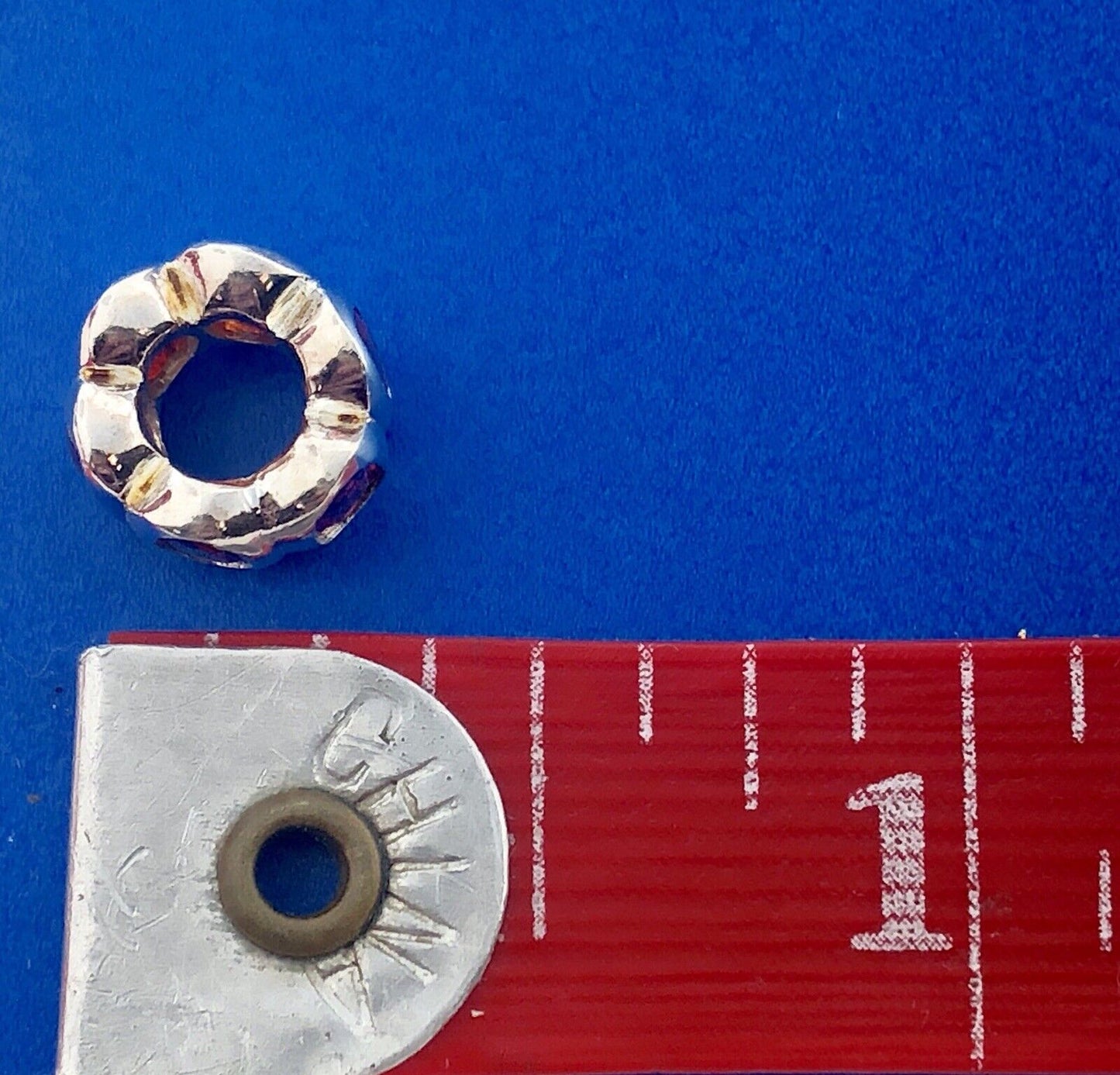 Designer 925 Sterling Silver Oval Garnet January Slide Bracelet Bead Charm