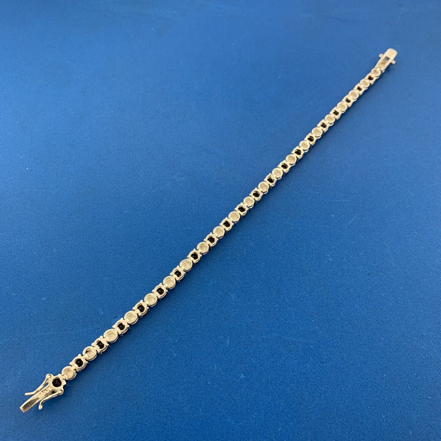 Designer HAN 925 Sterling Silver Garnet January Anniversary Tennis Bracelet