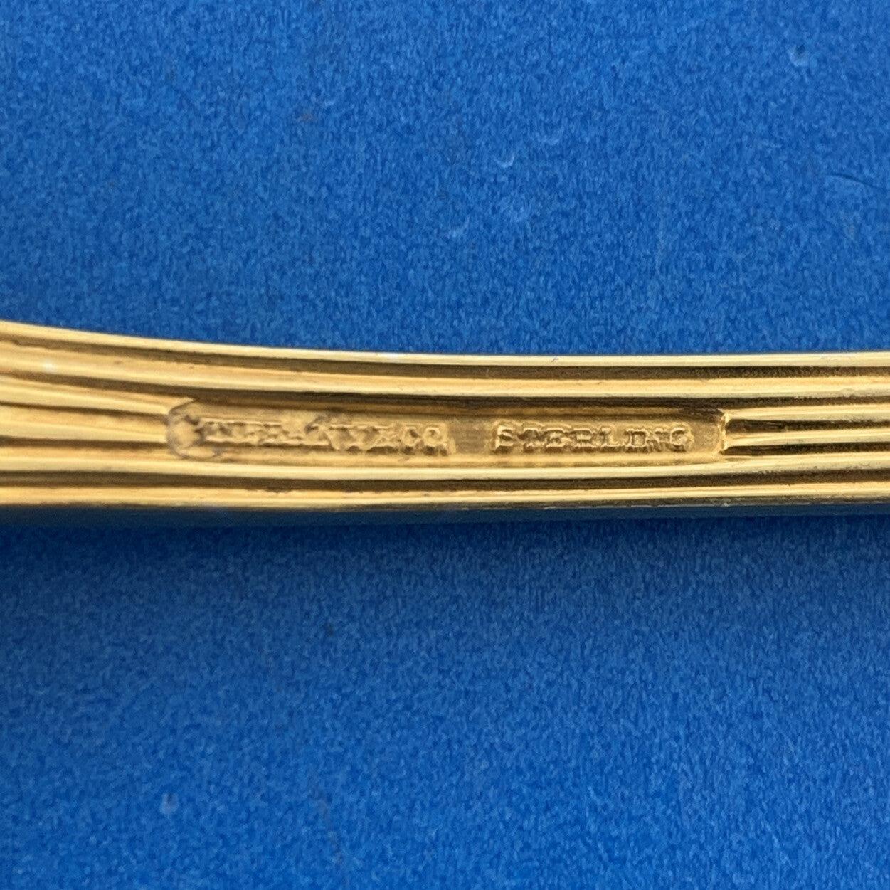 Tiffany & Co Vermeil Gold Washed Sterling Silver 925 Audubon Large Serving Spoon