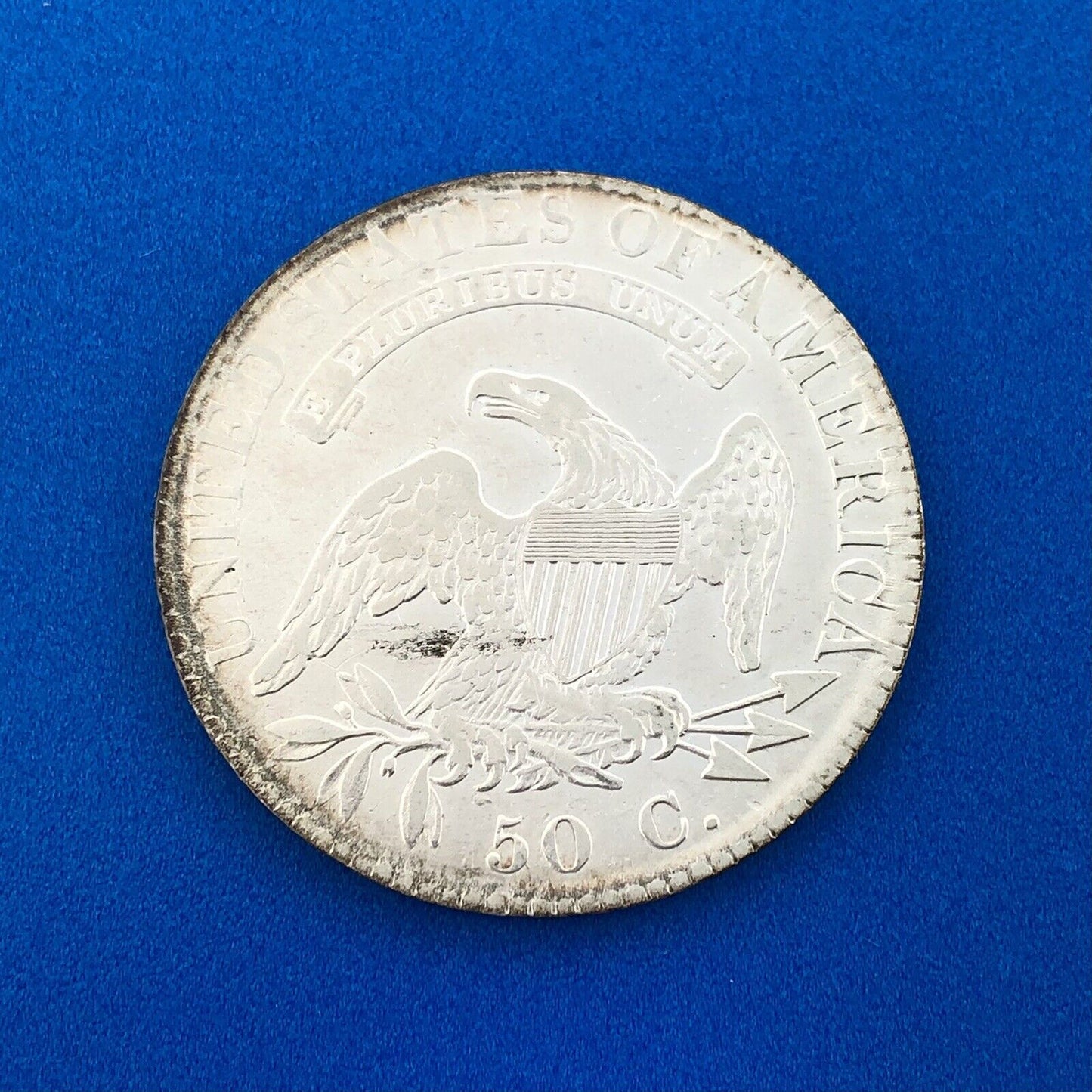 1822 Capped Bust Lettered Edge Silver Half Dollar 50c Early American Silver Coin