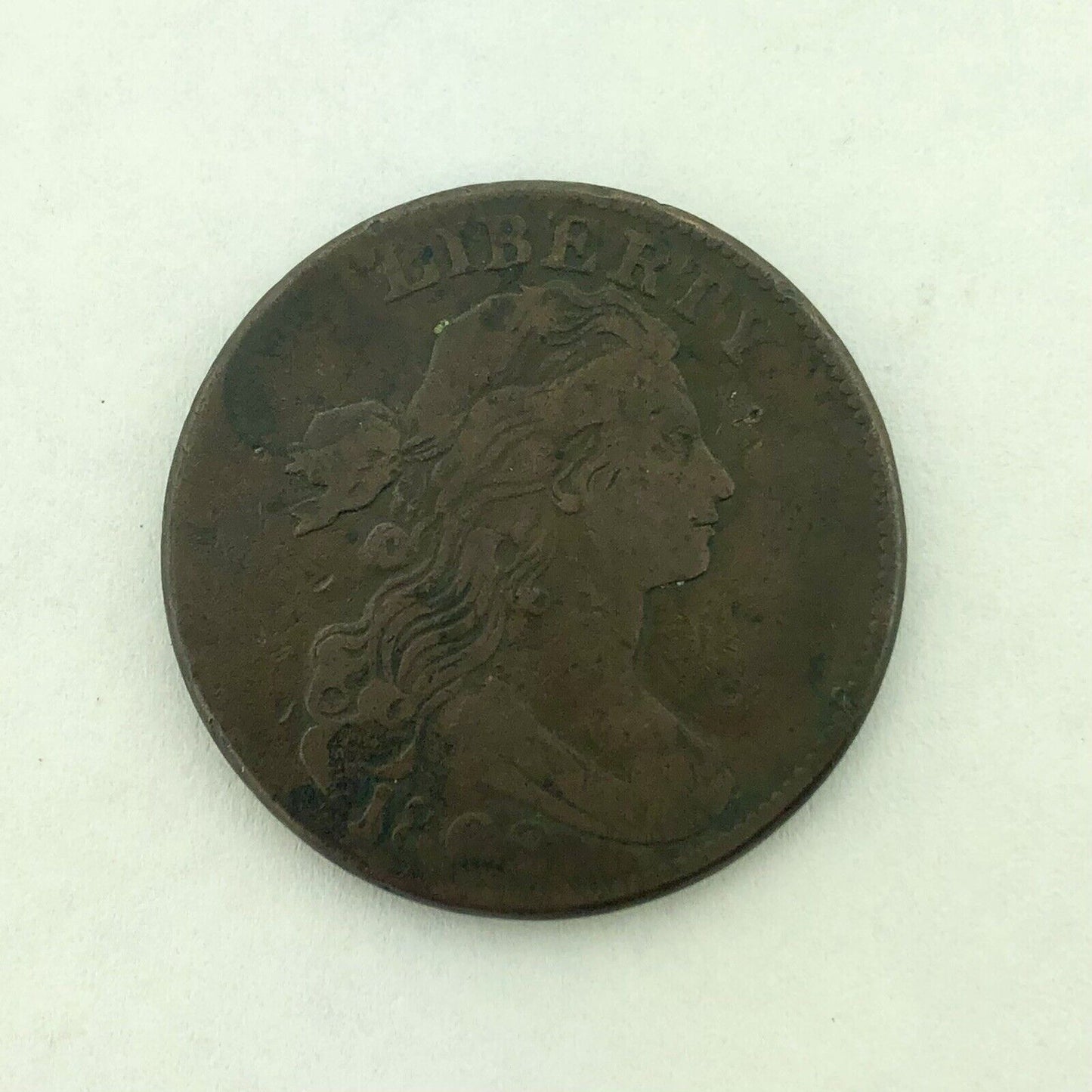 1802 P Draped Bust Copper Large Cent Early US Copper Better Philadelphia Coin F+
