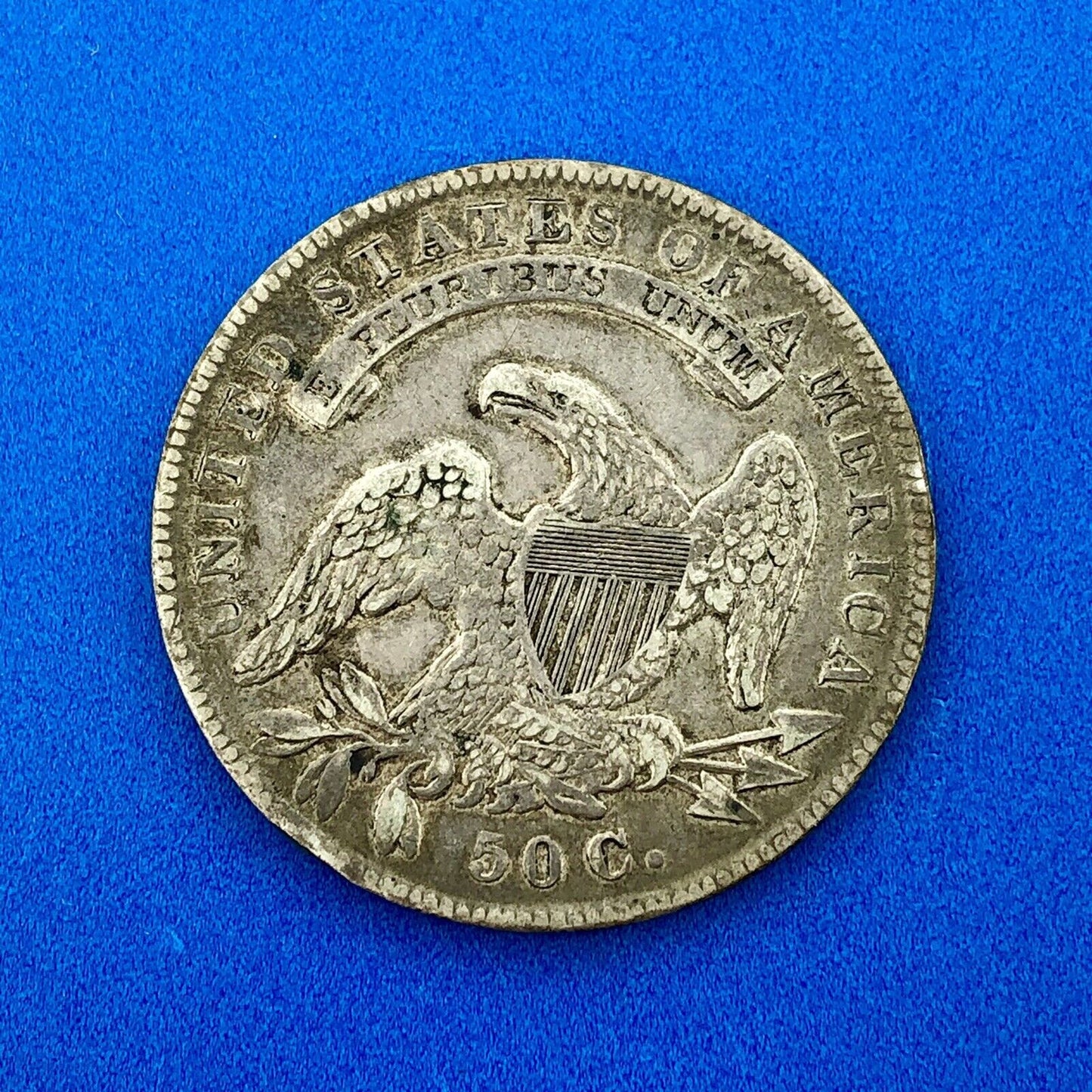 1835 Capped Bust Silver Half Dollar Lettered Edge Better Early Philadelphia Coin