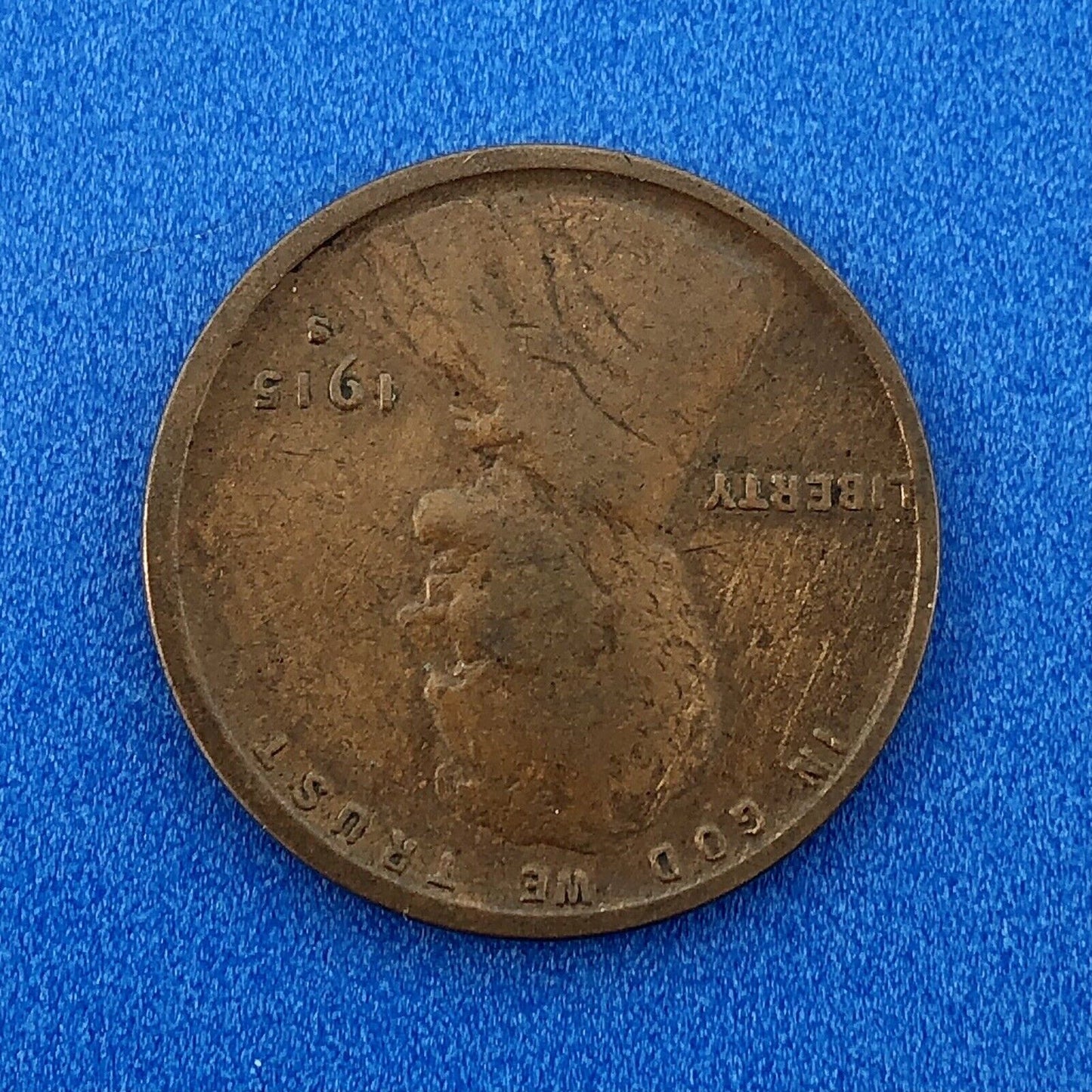 1915 S Lincoln Cent Wheat Ears Reverse Key Rare 1c Cent Penny San Francisco Coin