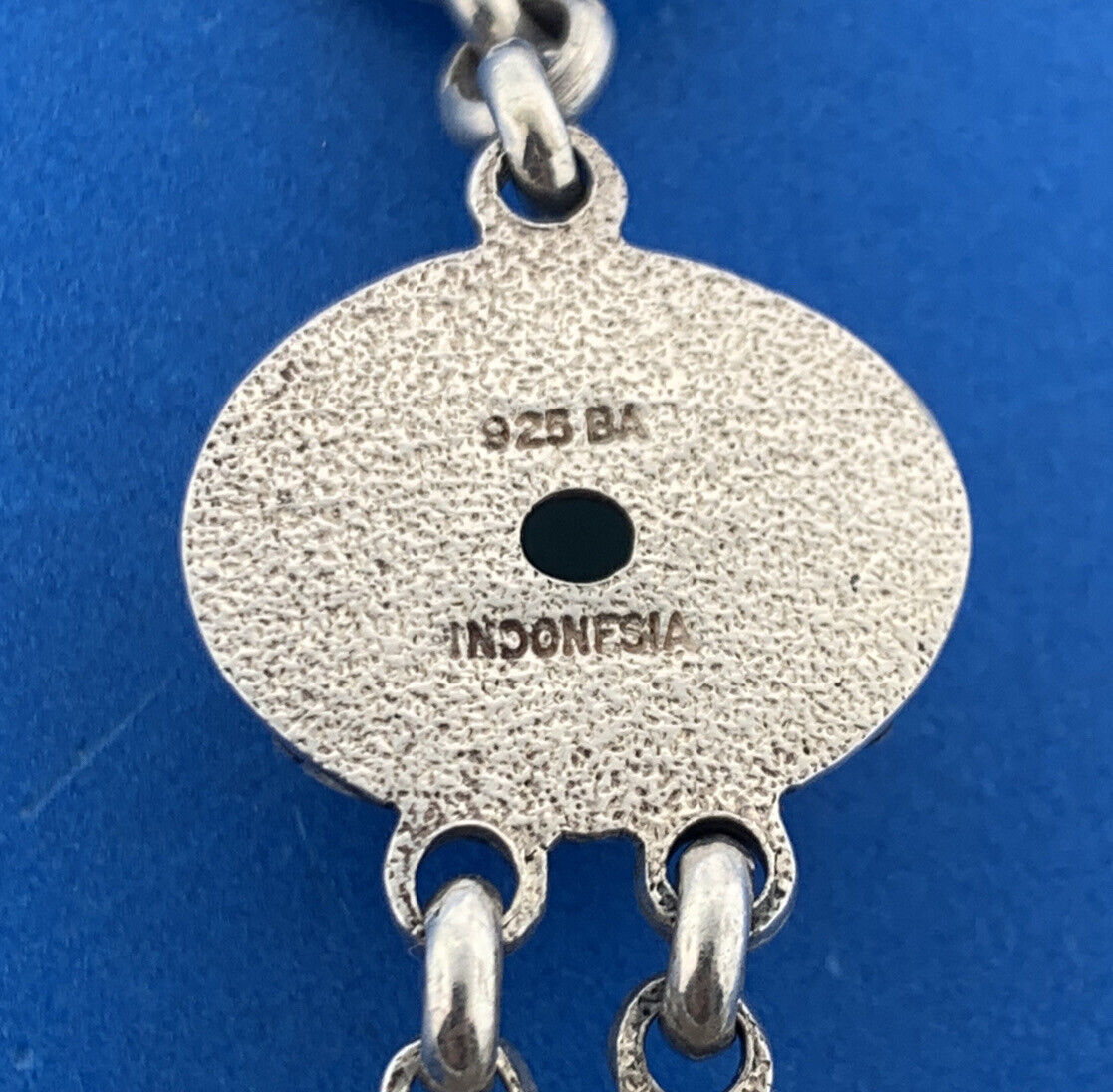 BA Suarti 925 Sterling Silver Aventurine Mother Of Pearl Cabochon Panel Bracelet