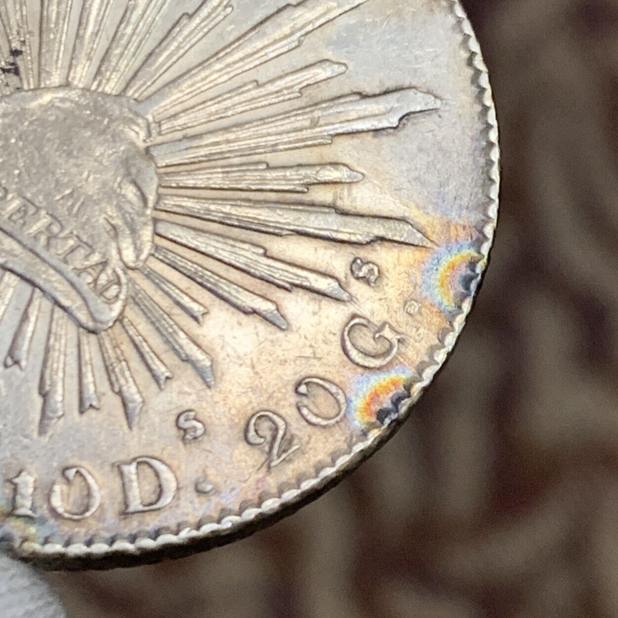 1892 Ga Guadalajara 8 Reales J.S. .903 Silver Mexico Better Date Coin
