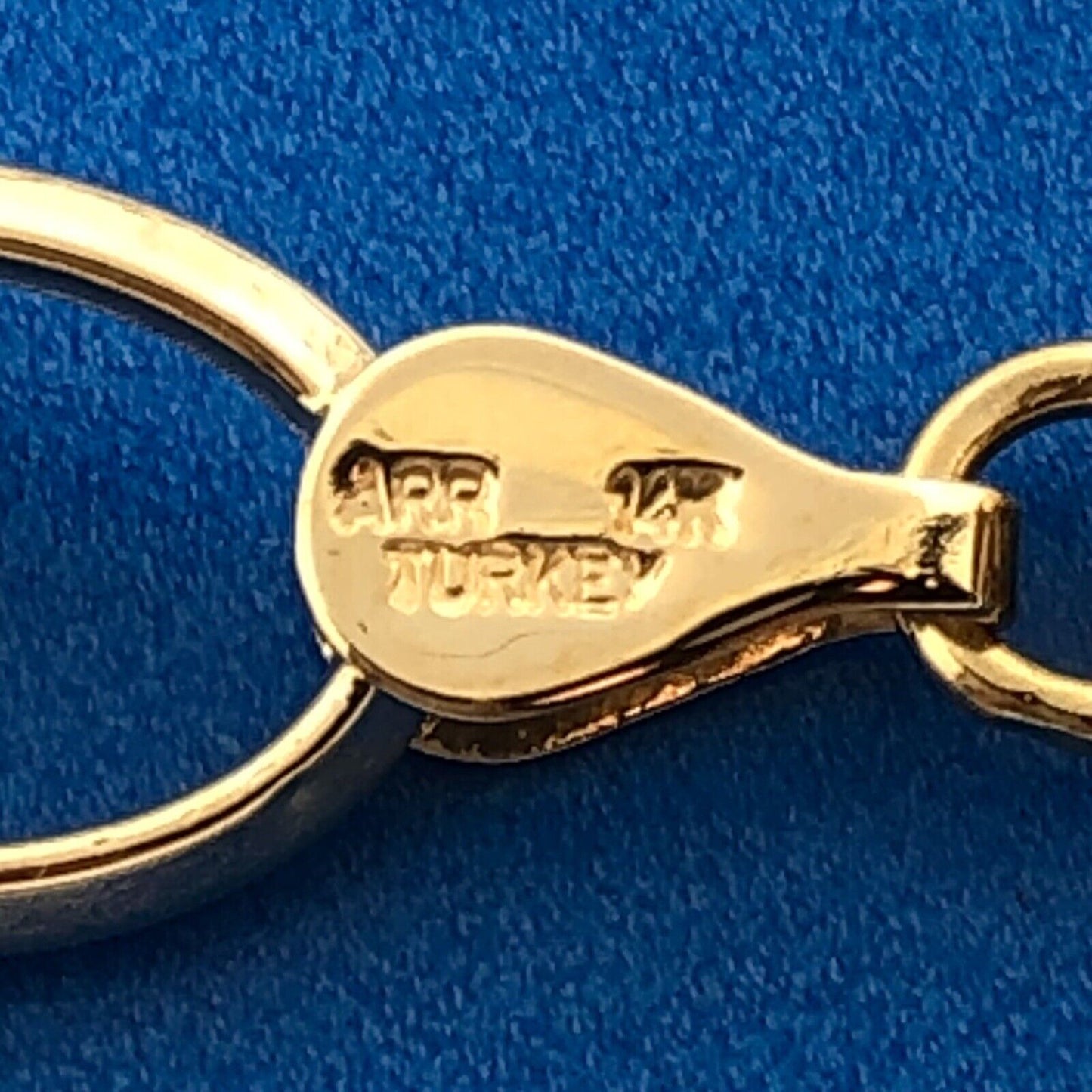 Designer ARR Turkey 14K Yellow Gold Oval Link Chain Necklace