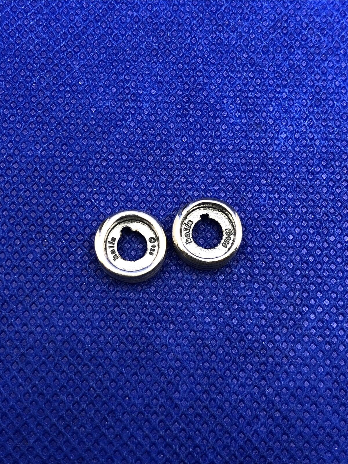 Authentic KALIA 925 Sterling Silver Triple Row Twist Spacer Slide Bracelet Charm