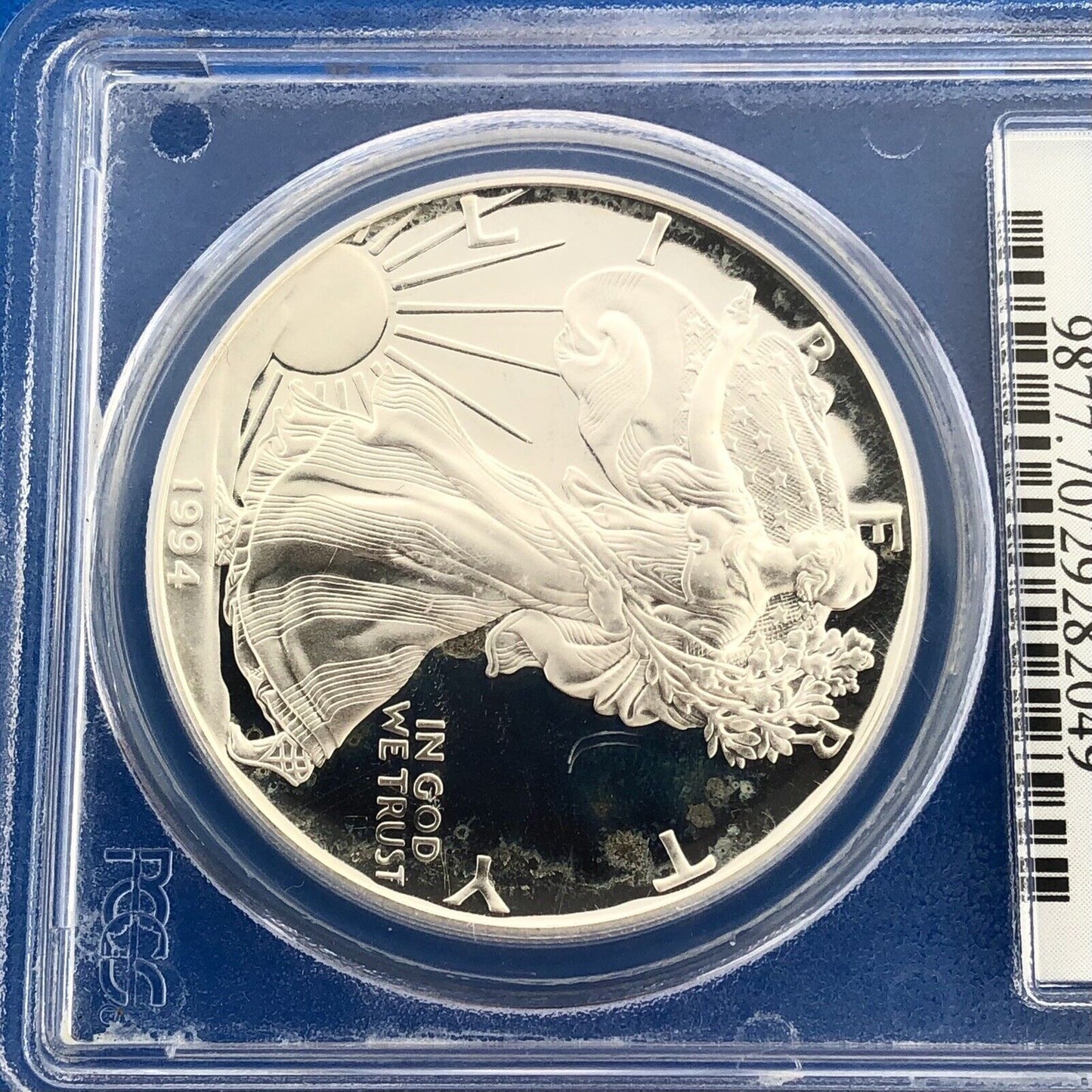 1994 P Proof Silver Eagle 999 Fine Silver PCGS PR70 DCAM Deep Cameo