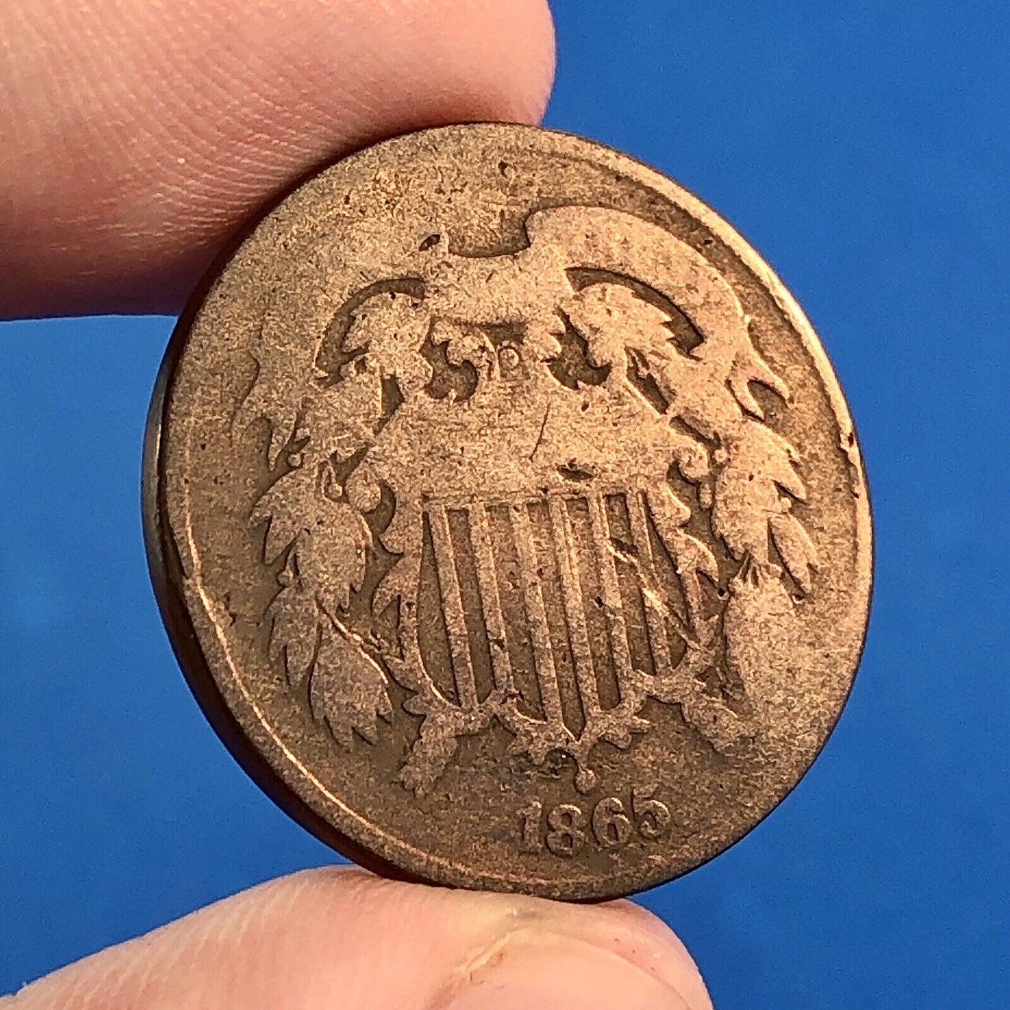 1864 P Bronze Two-Cent Piece Four Coin Mixed Date Union Shield Philadelphia Lot