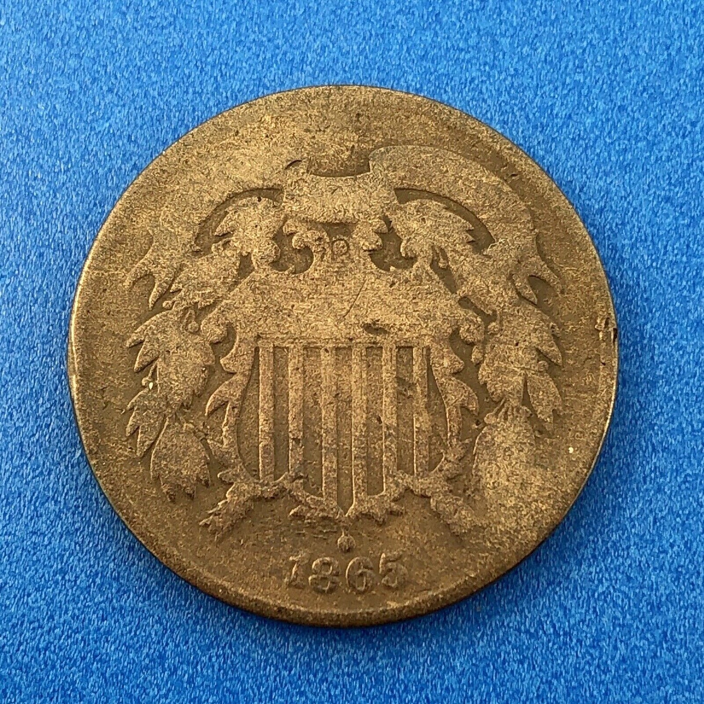 1864 P Bronze Two-Cent Piece Four Coin Mixed Date Union Shield Philadelphia Lot