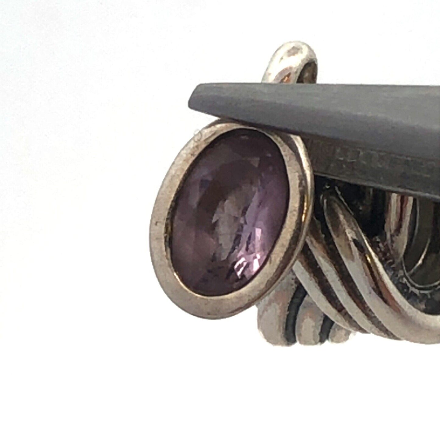 Authentic PANDORA 925 Sterling Silver Amethyst Tied Together 790476PAM Charm