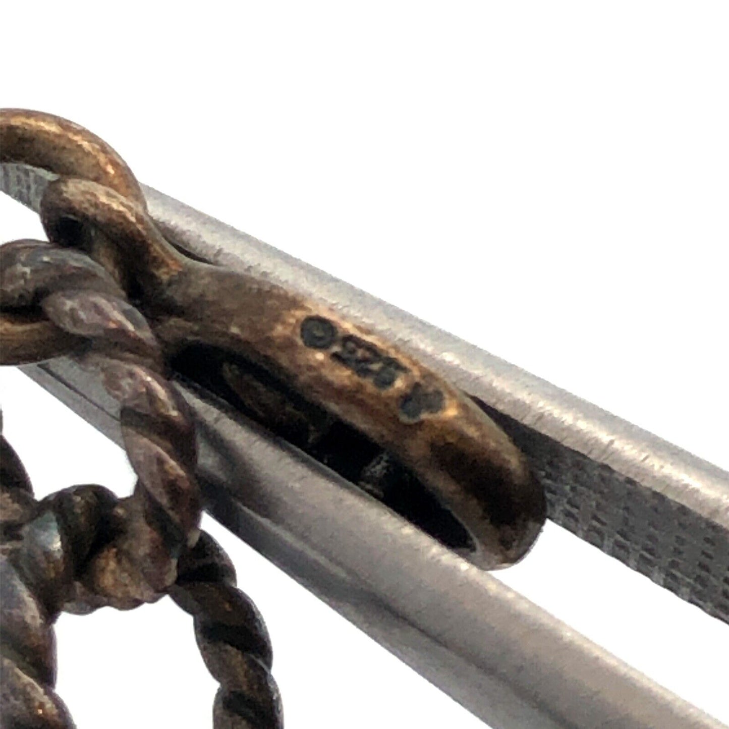 Carolyn Pollack 925 Sterling Silver Mixed Black & White Statement Bead Necklace