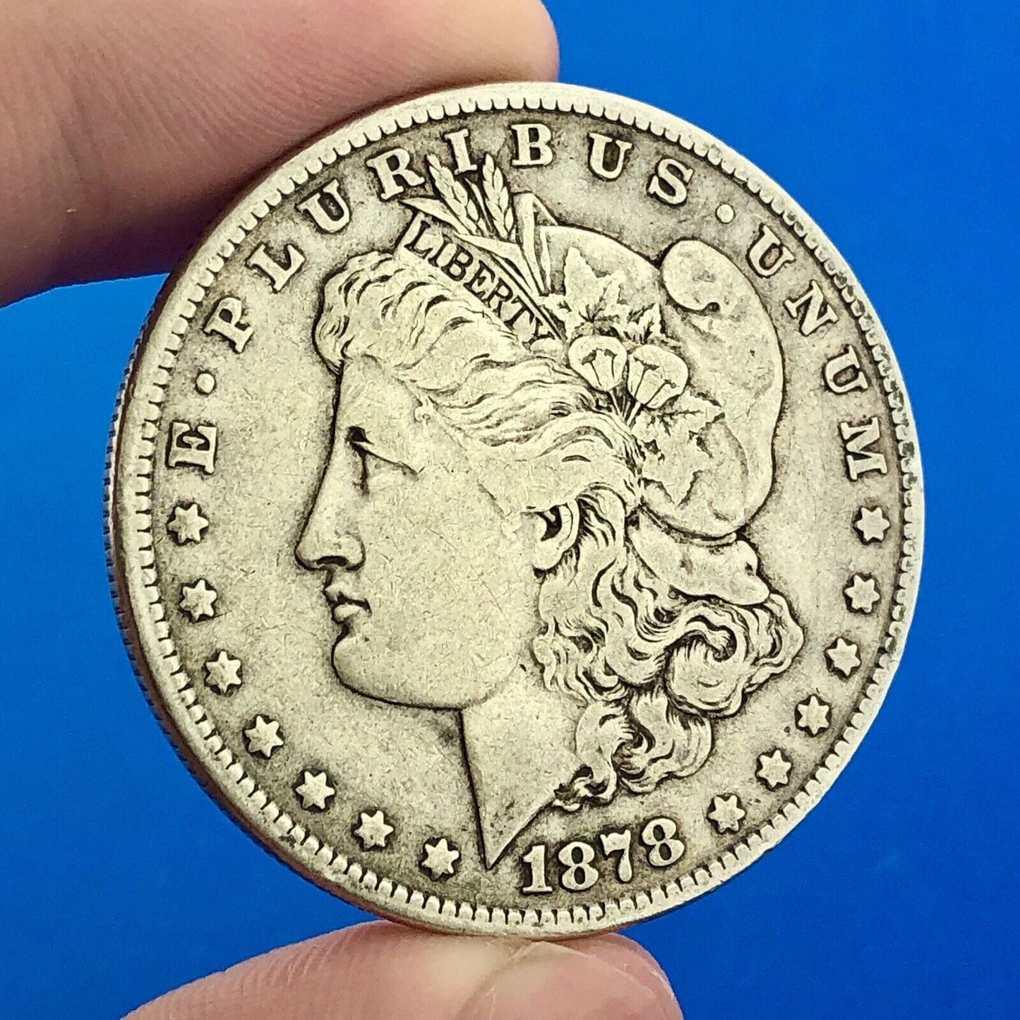 1878 7 TF Morgan Silver Dollar $1 First Year Philadelphia VAM 228B Slashed O