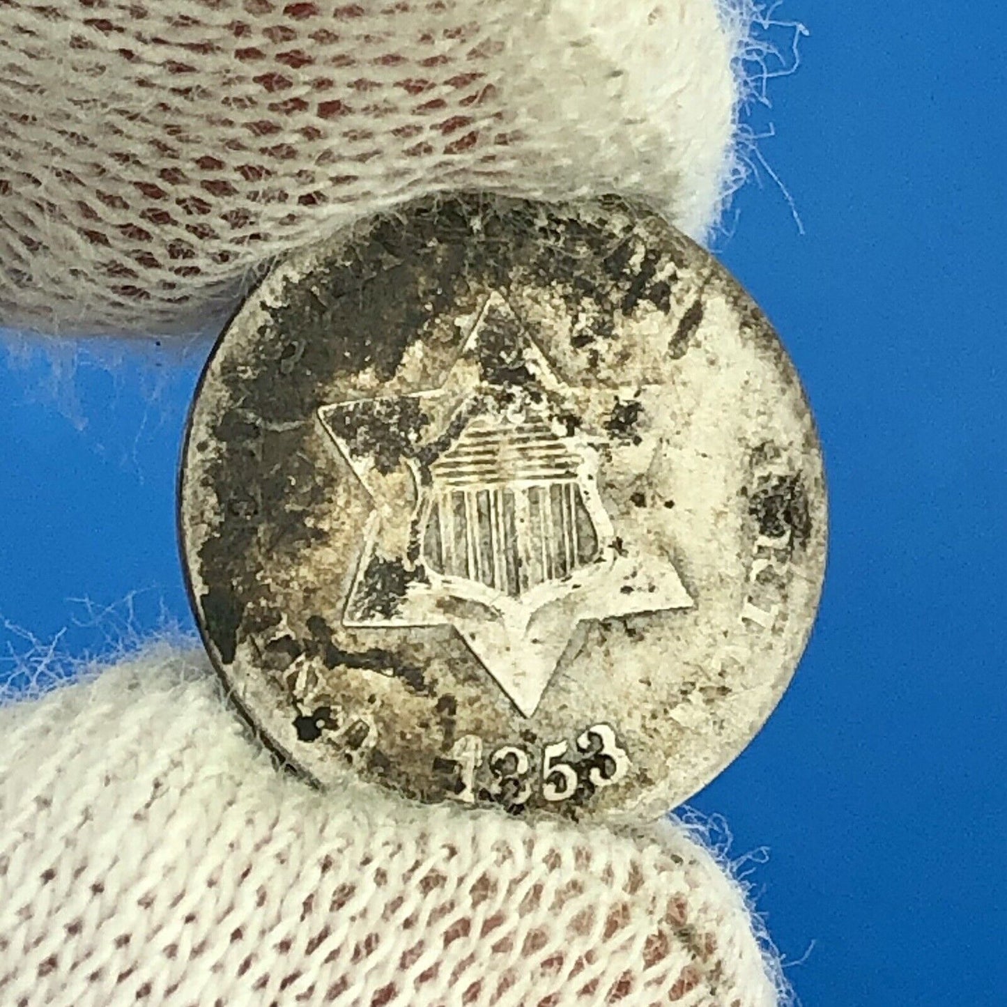 1853 P 3 Cent Silver Three Cent Piece 3c Trime Better Key Philadelphia Mint Coin