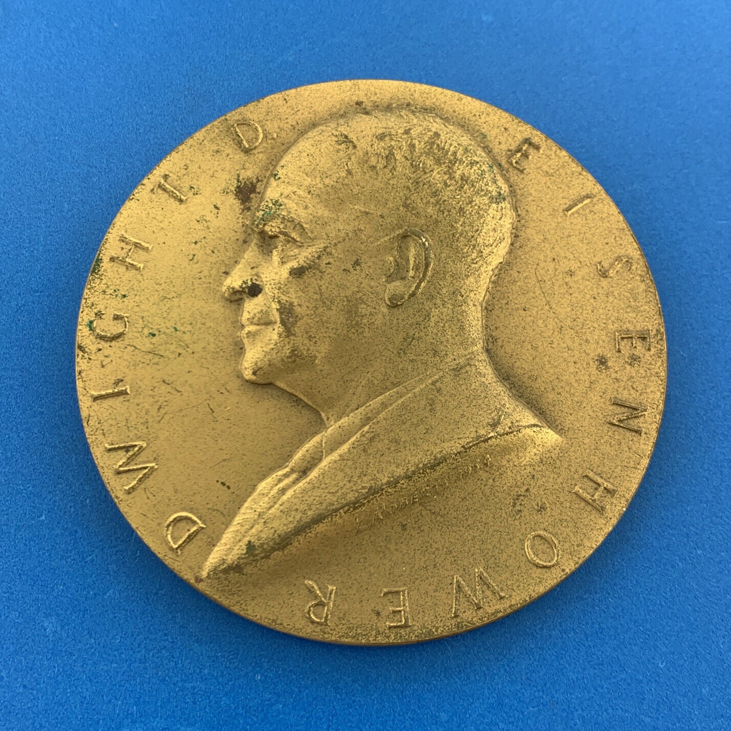 Lot of Two 2 Dwight D. Eisenhower Inauguration Commemorative Bronze Medals