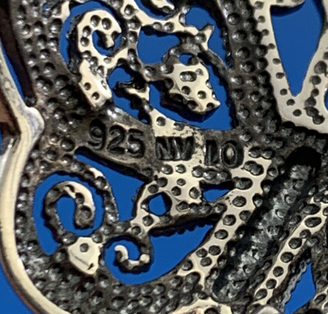 925 Sterling Silver Designer Filigree Cubic Zirconia CZ Butterfly Finger Ring