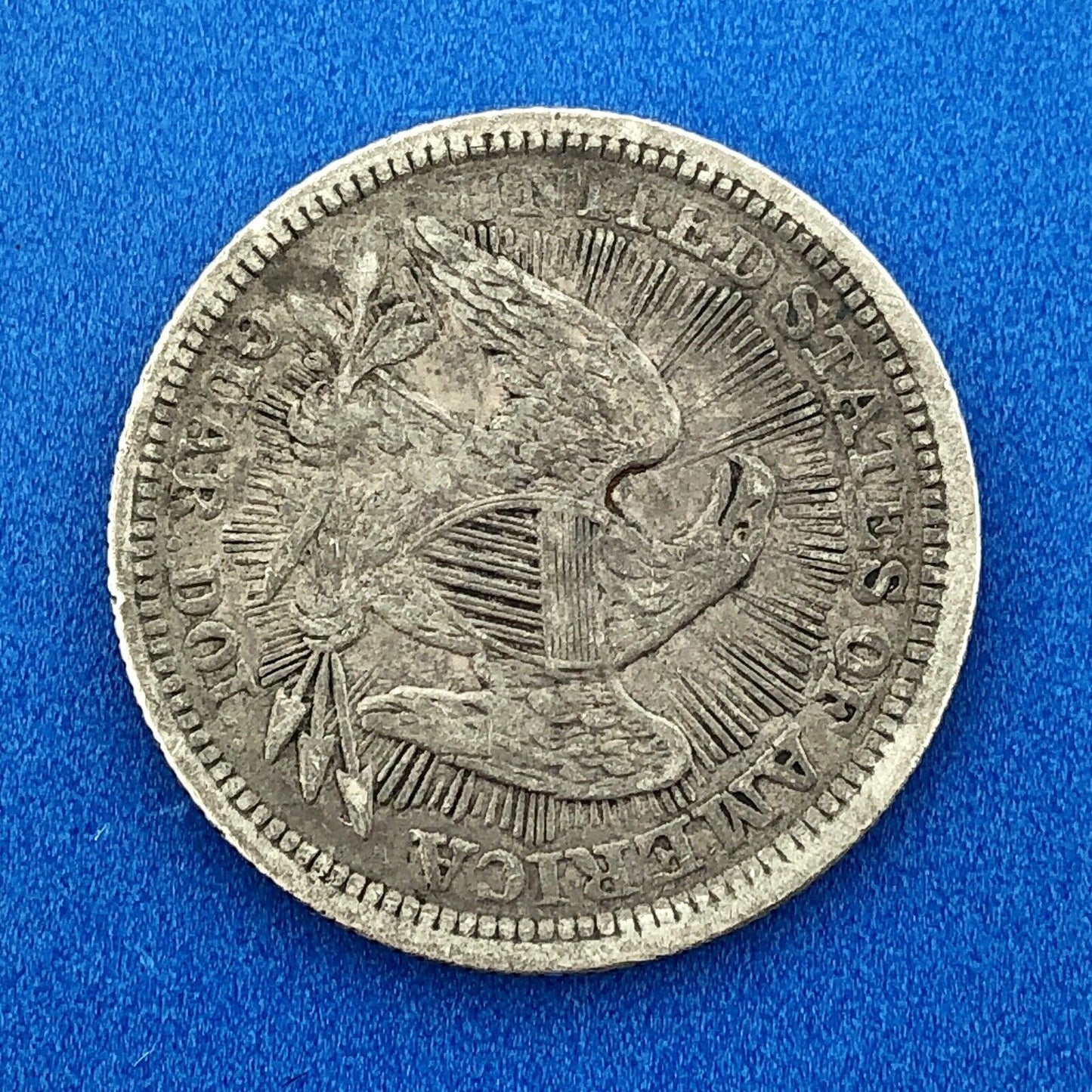 1853 P Seated Liberty Silver Quarter Dollar 25c Type 2 Better One Year Type Coin