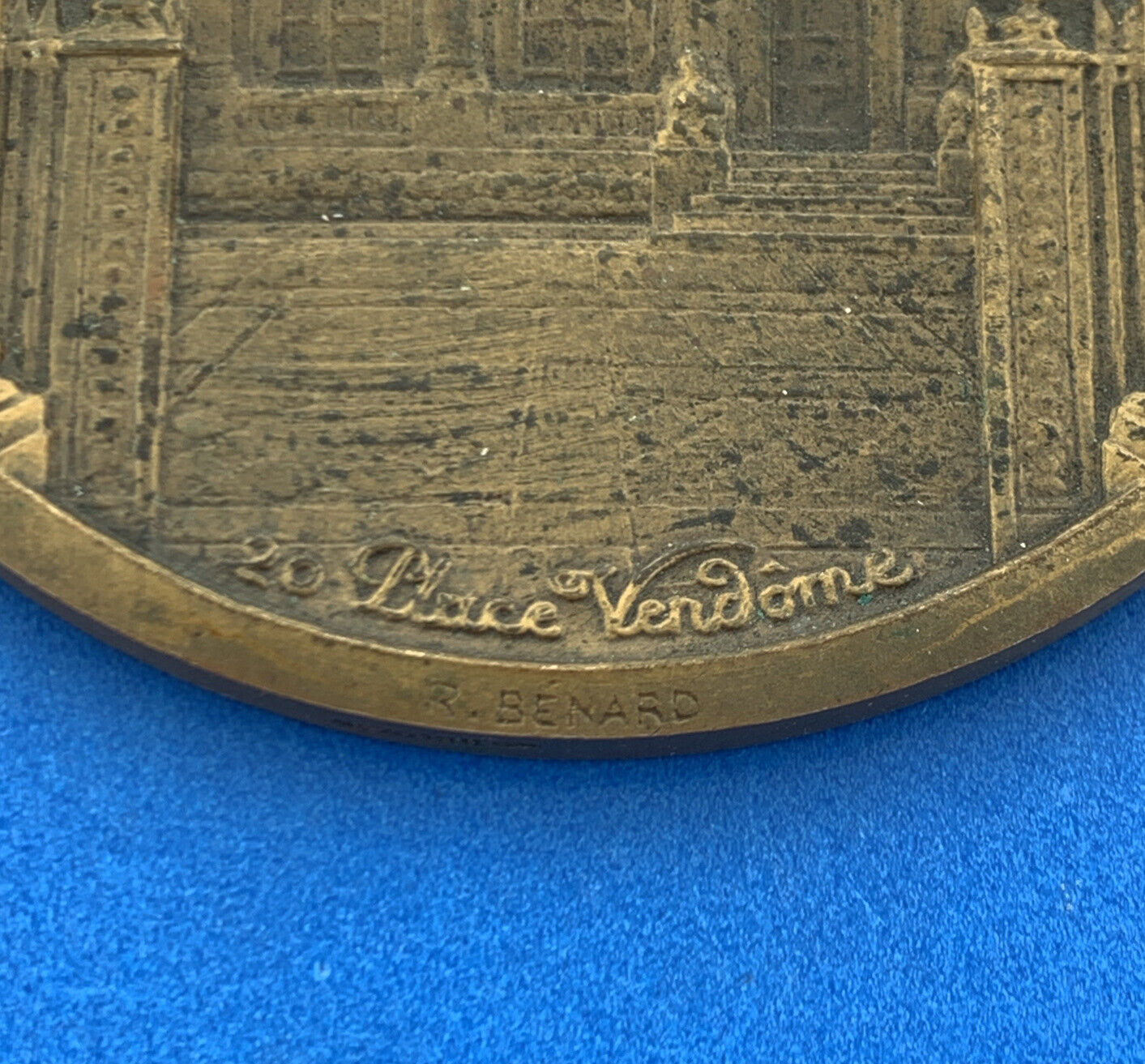 Art Deco Raoul Benard Bronze Central Hanover Paris 20 Place Vendome Bank Medal