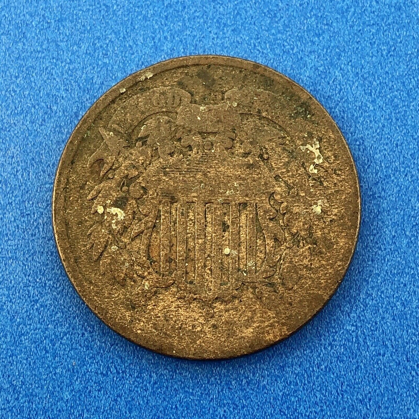 1864 P Bronze Two-Cent Piece Four Coin Mixed Date Union Shield Philadelphia Lot
