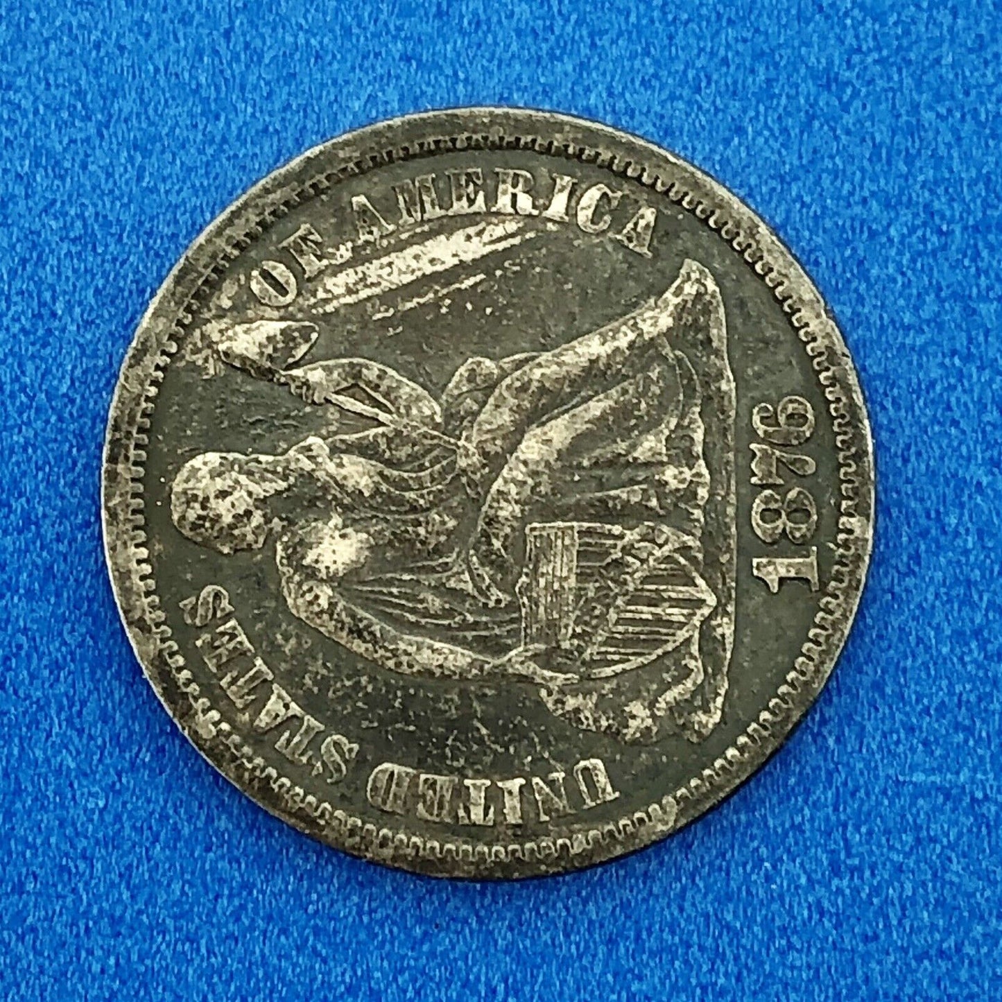 1876 P Seated Liberty Silver Dime 10c Better Key No Stars Philadelphia Coin