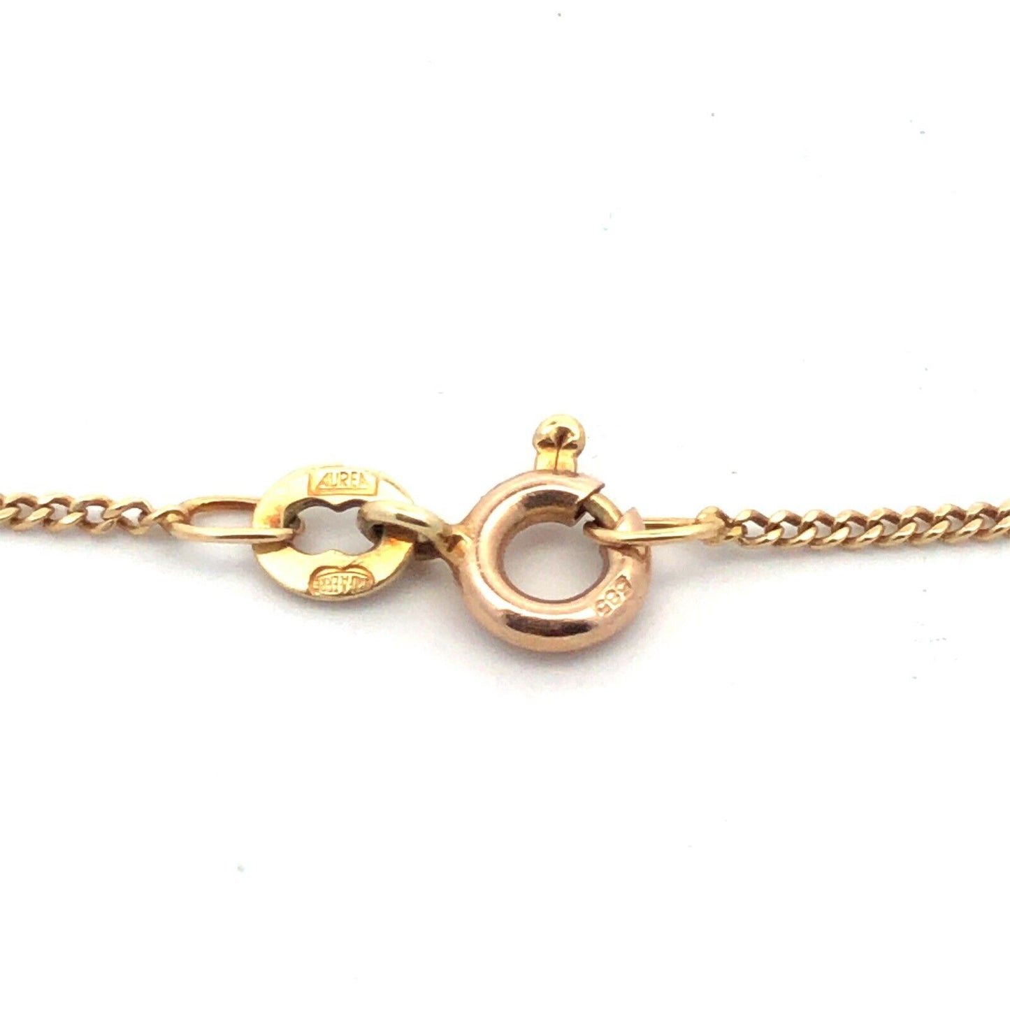 Designer Aurea Italy 14K Yellow Gold Infinity Station Chain Bracelet