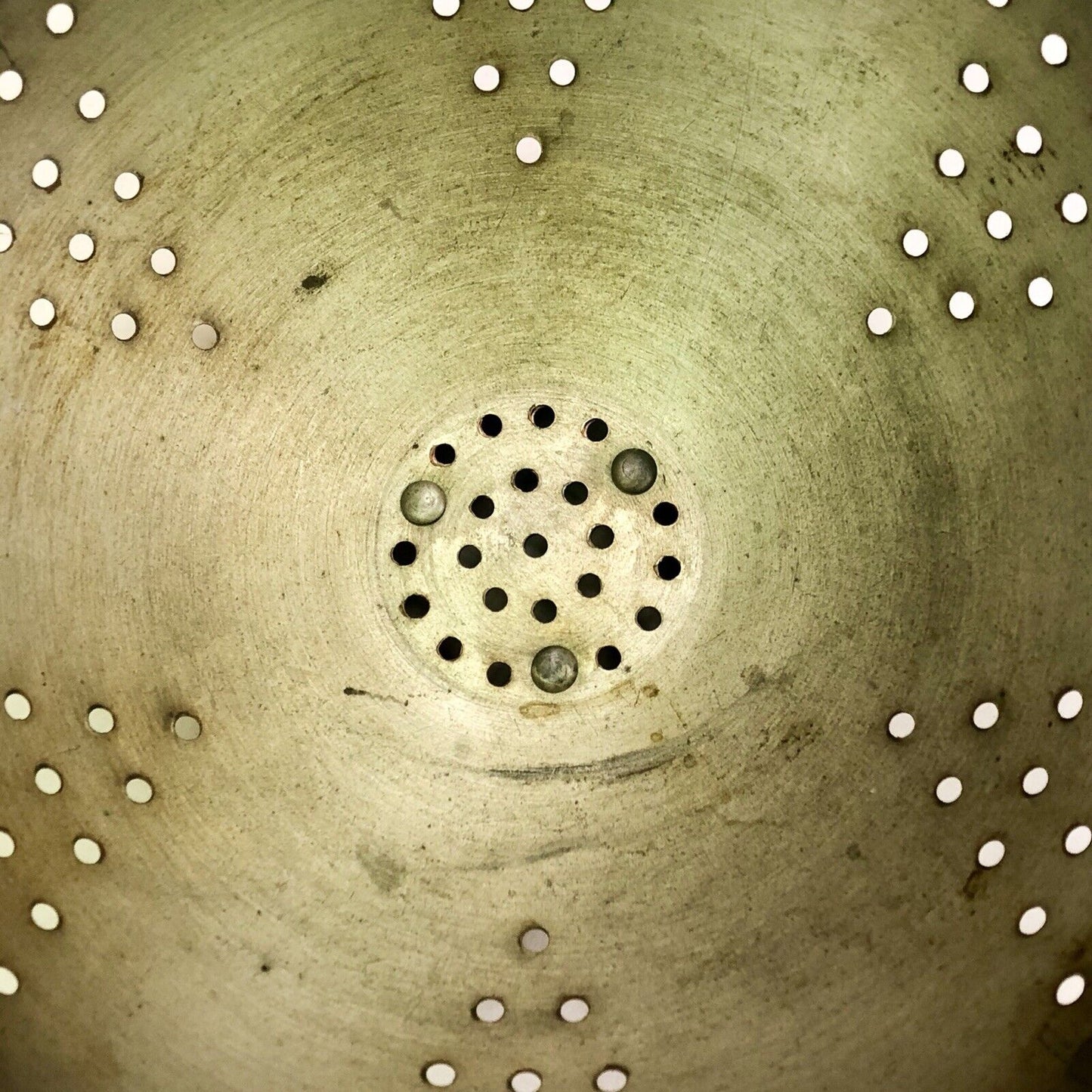Vintage ODI Portugal Copper Brass Farm Wedding Country Kitchen Strainer Colander