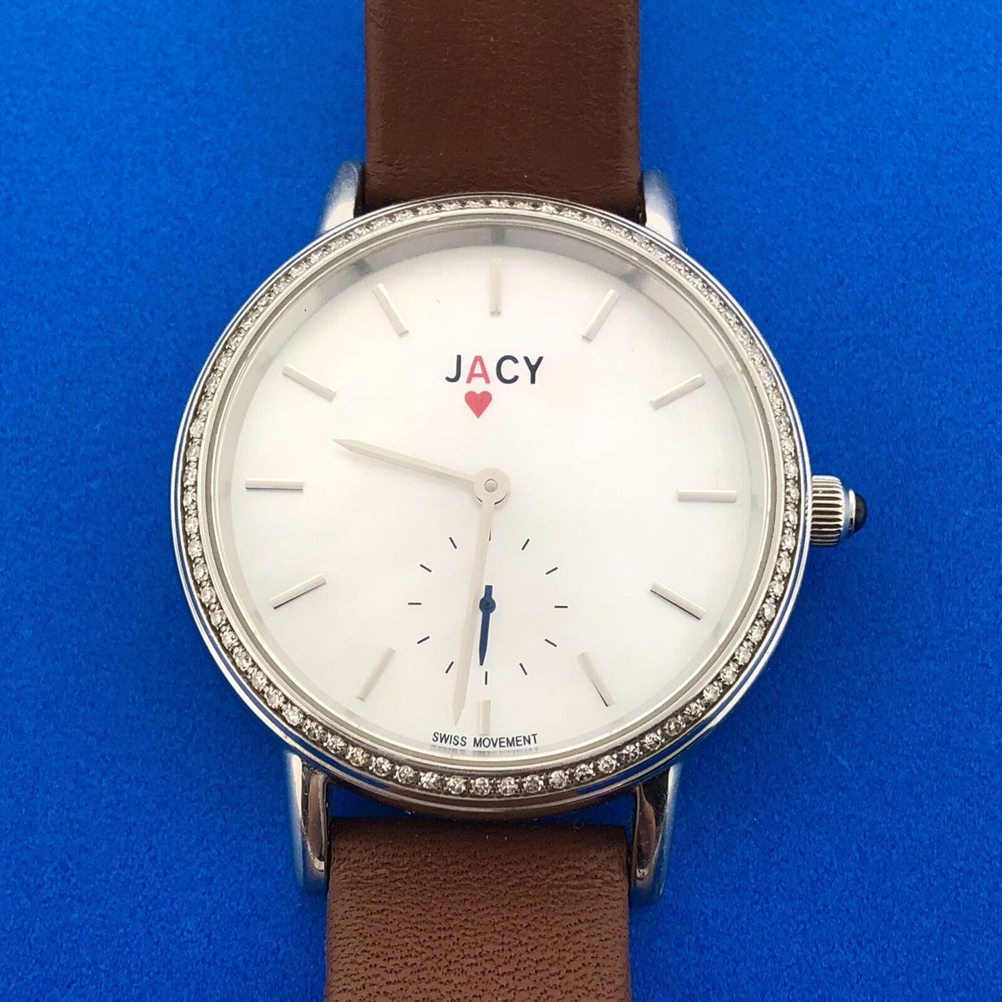 Jacy Ace Jc1000 Mother of Pearl Dial Diamond Accent Manuel Women's Watch