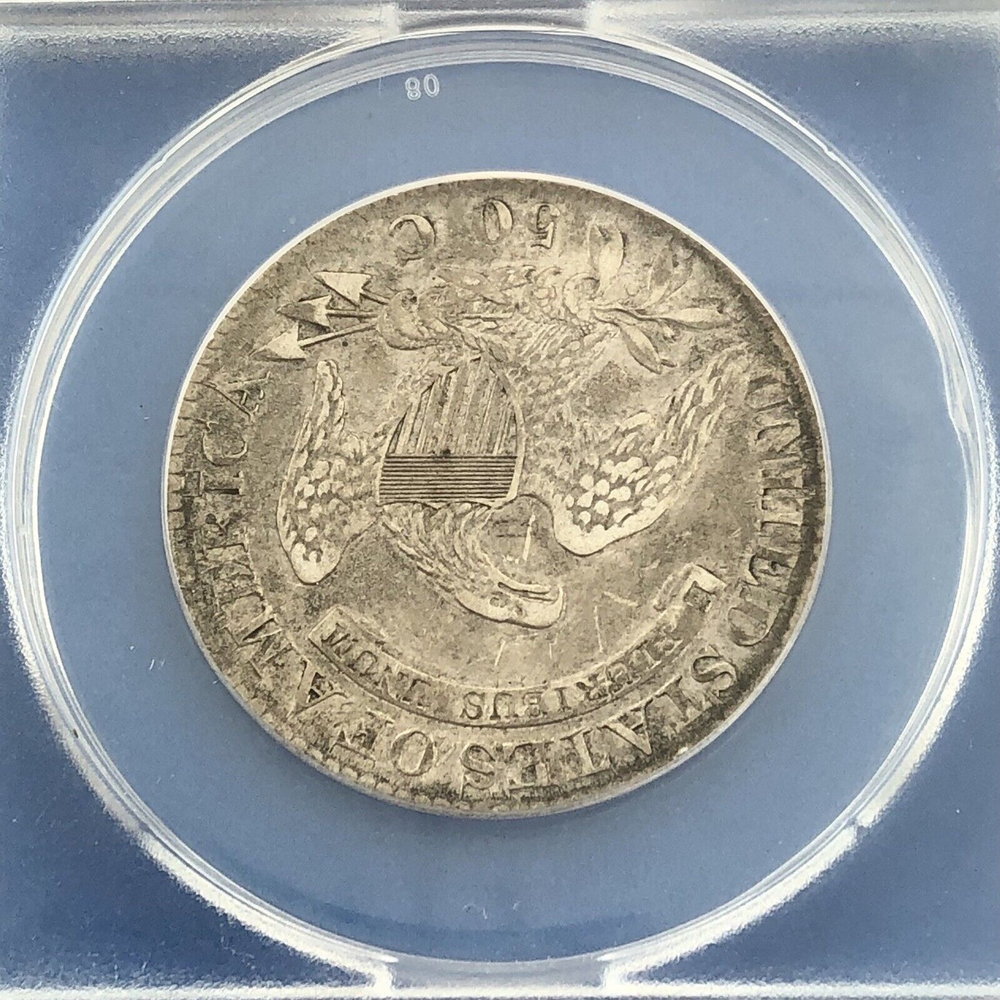 1826 Capped Bust Silver Half Dollar 50c Lettered Edge ANACS EF45 O-110 Coin