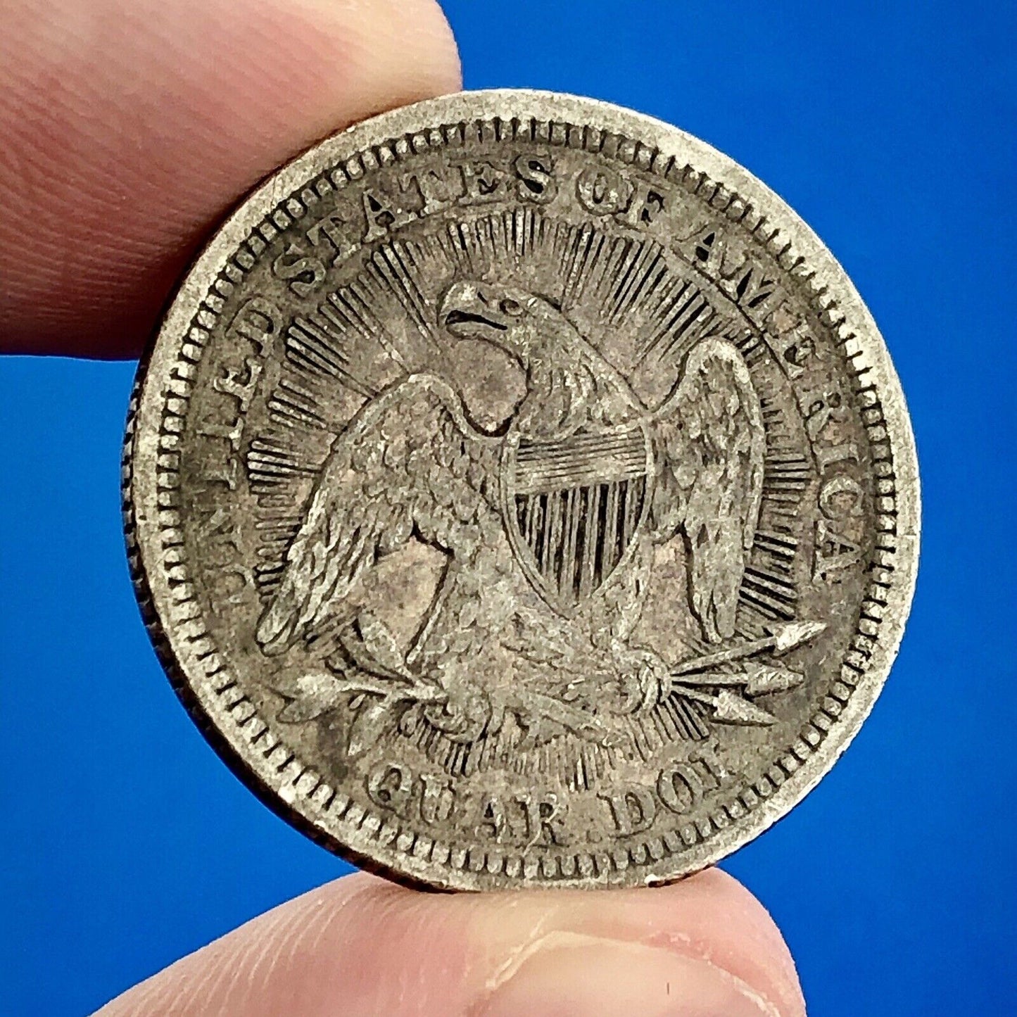 1853 P Seated Liberty Silver Quarter Dollar 25c Type 2 Better One Year Type Coin
