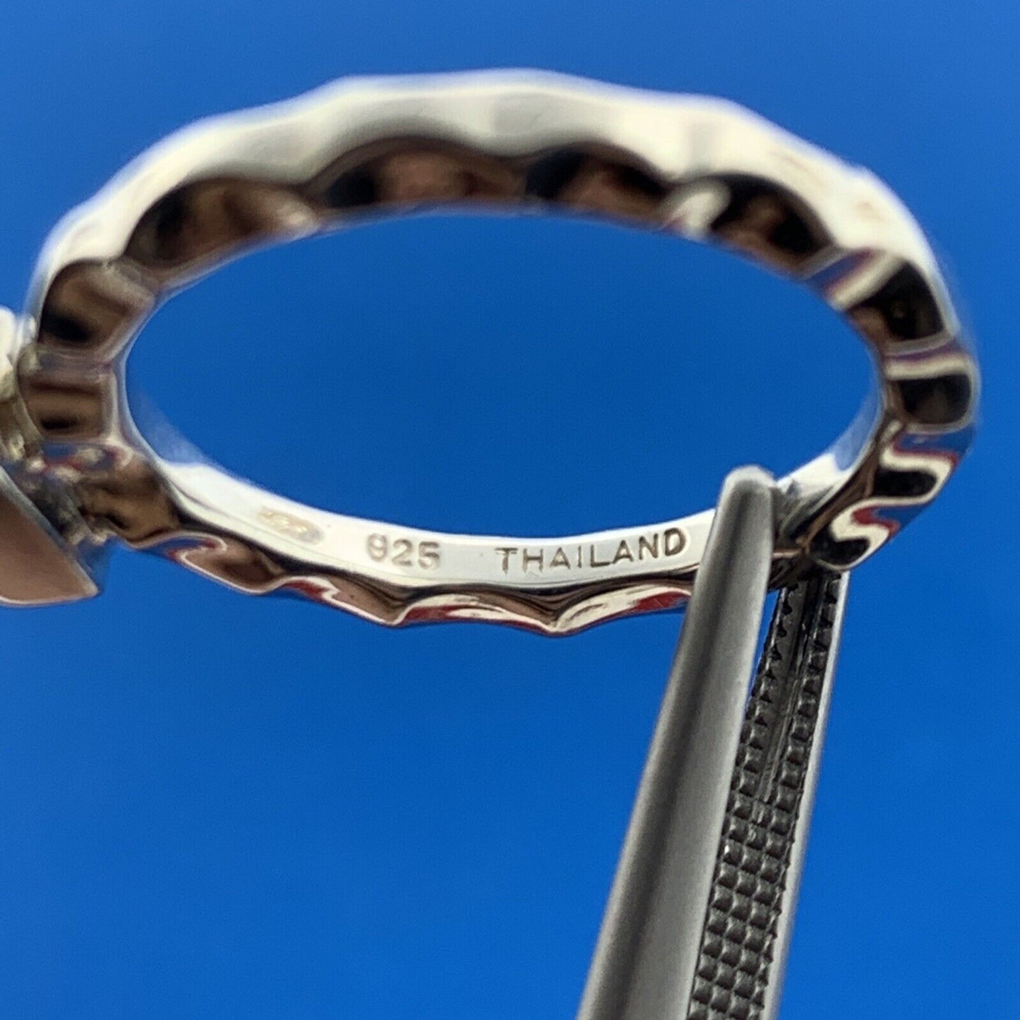 Designer Michael Dawkins Sterling Silver 925 Peridot Stackable Band Ring