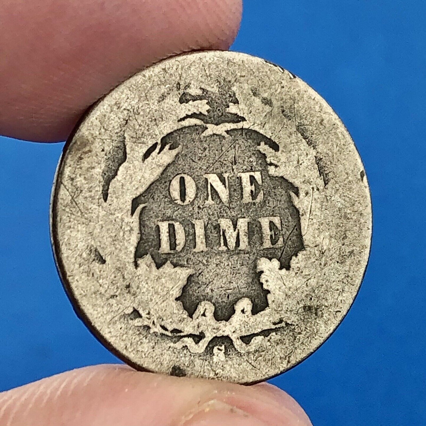 1887 S Seated Liberty Silver Dime 10c Better Key No Stars San Francisco Coin