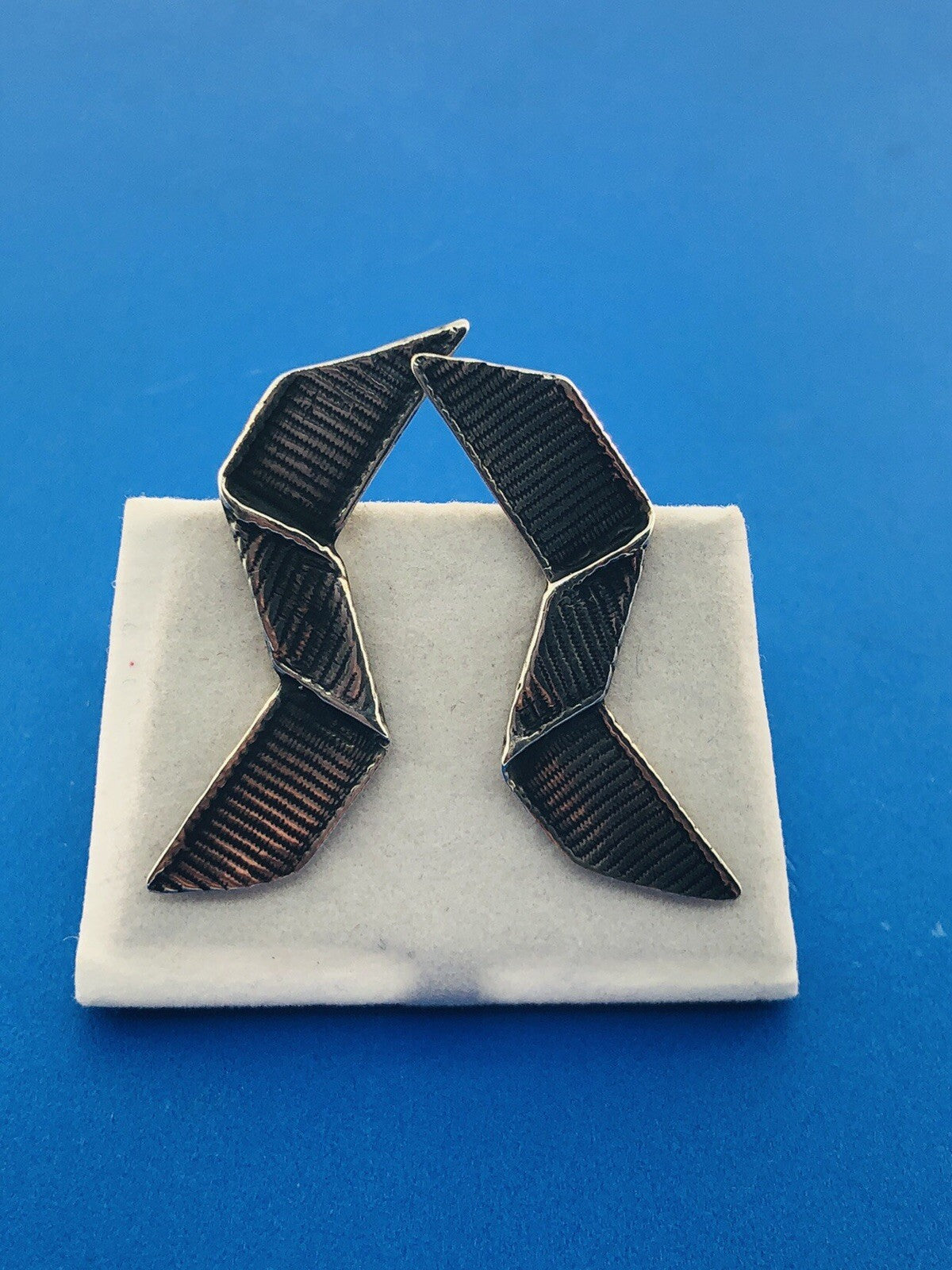 Vintage Mignon Faget Sterling Silver 925 Large Bow Earrings