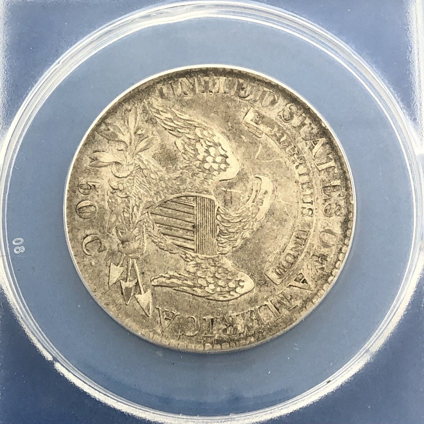 1826 Capped Bust Silver Half Dollar 50c Lettered Edge ANACS EF45 O-110 Coin