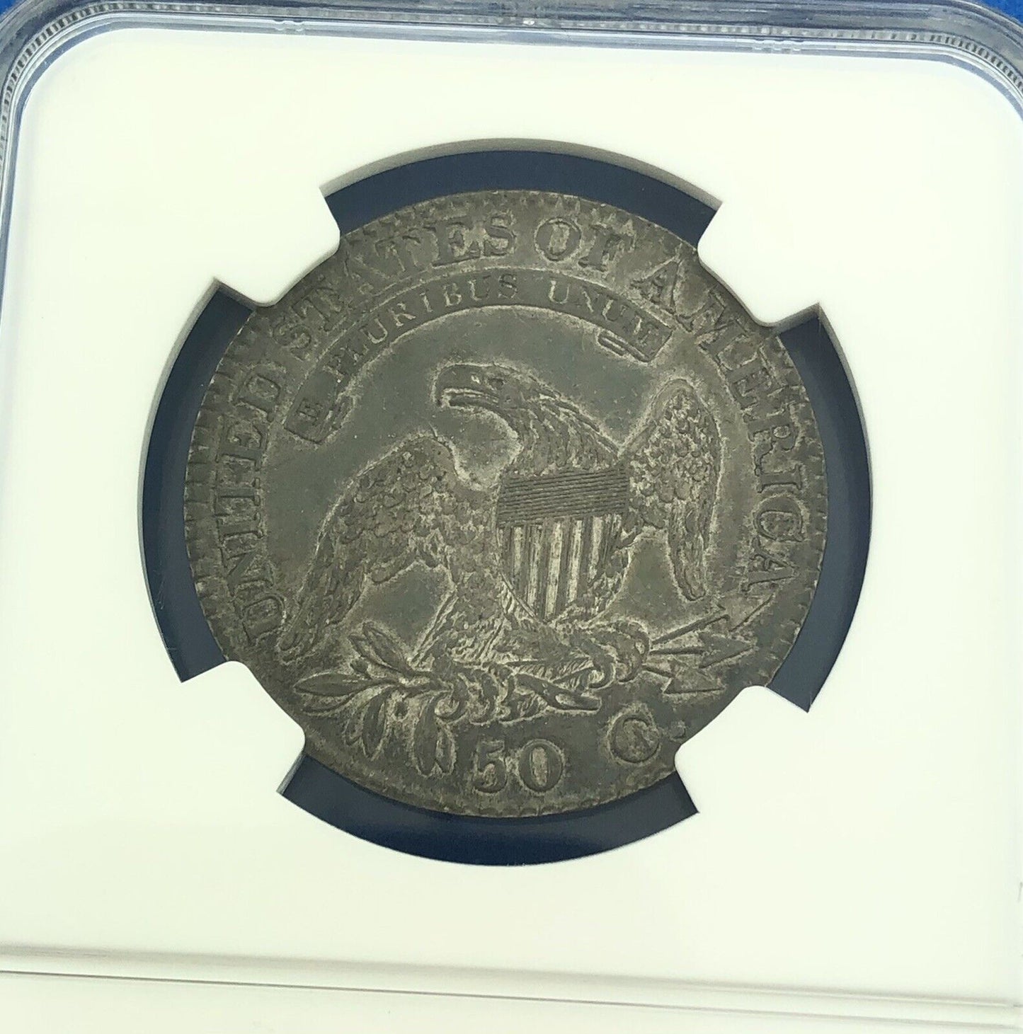 1824 Capped Bust Silver Half Dollar 50c Lettered Edge NGC XF45 Early US Coin