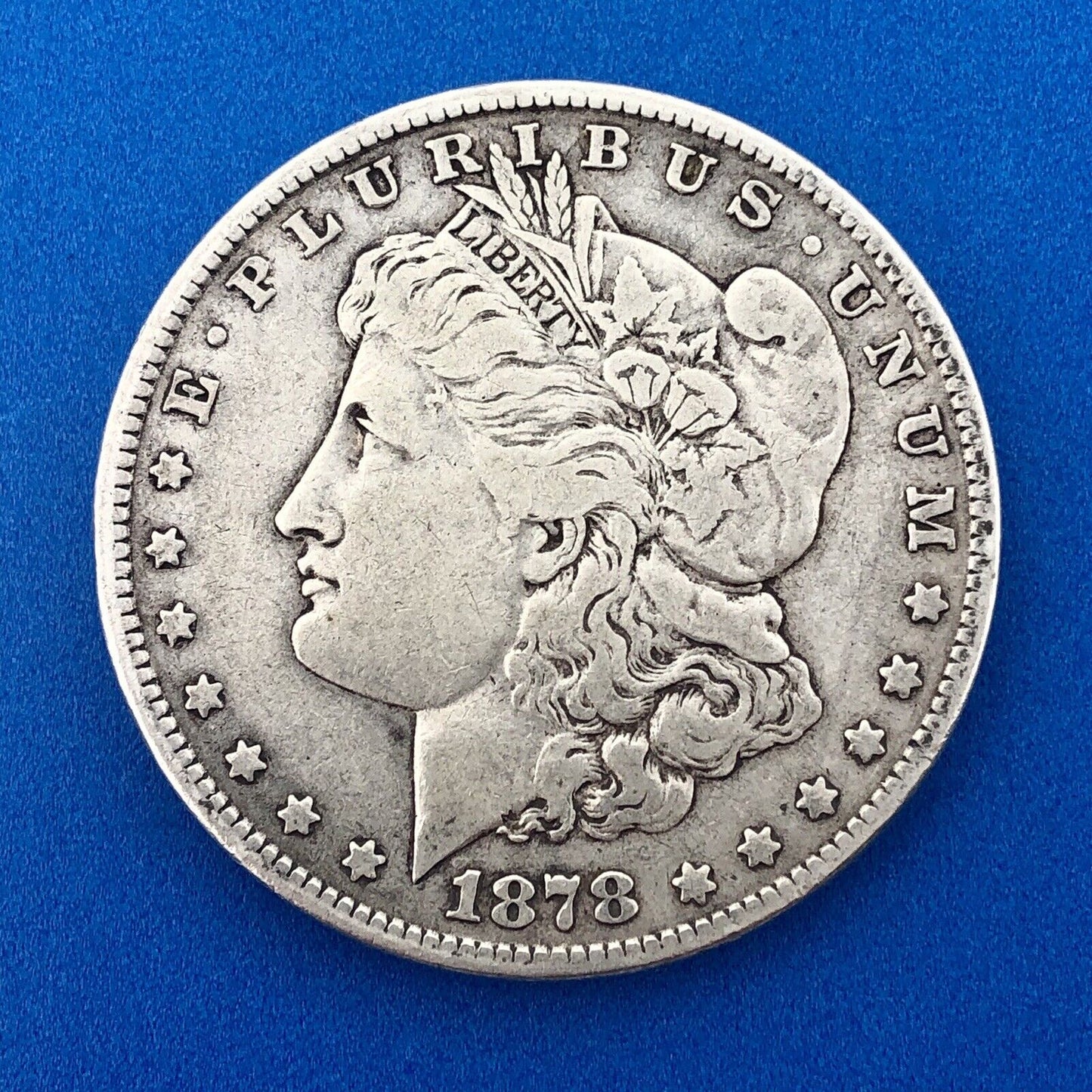 1878 7 TF Morgan Silver Dollar $1 First Year Philadelphia VAM 228B Slashed O