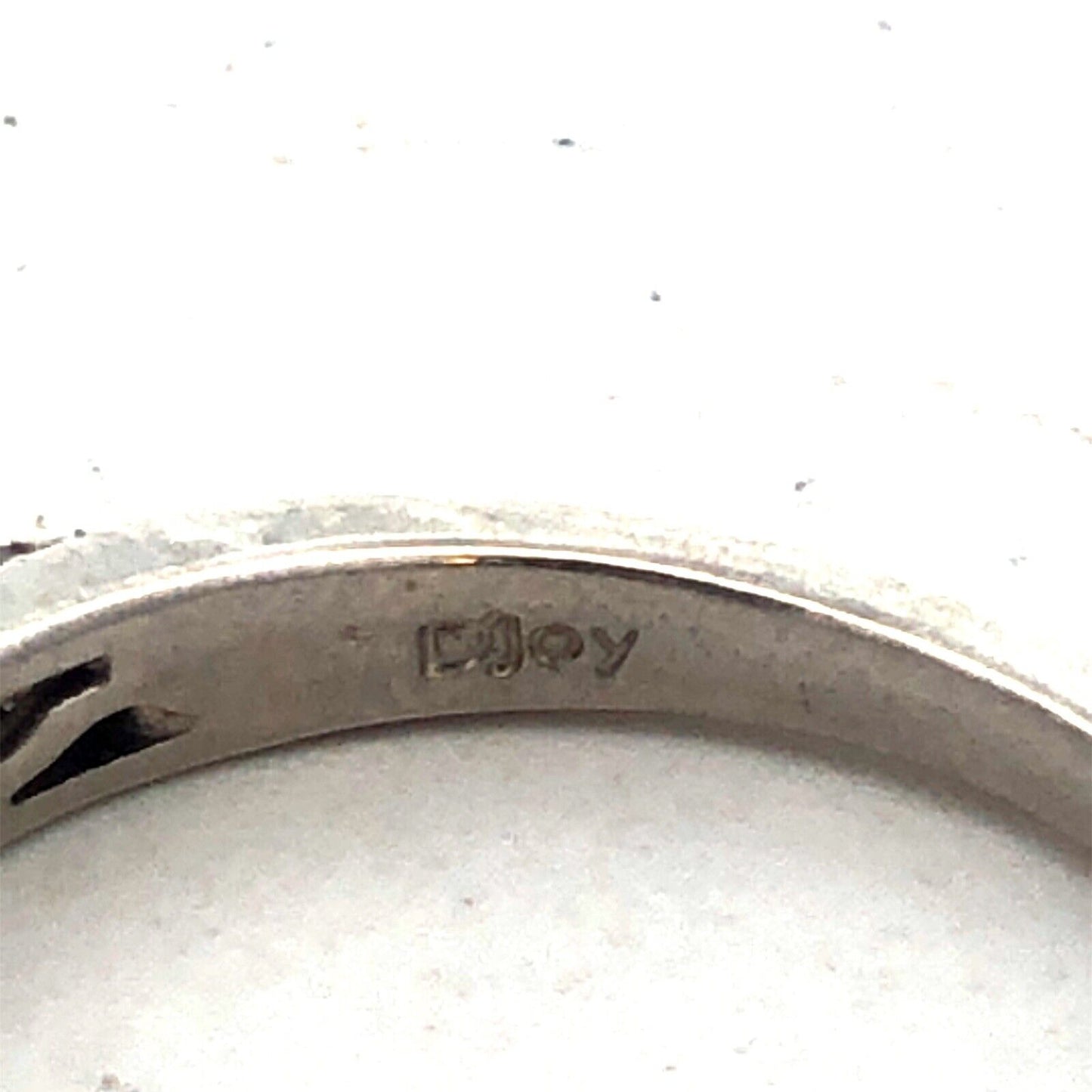 Designer DJoy 925 Sterling Silver Round Diamond Pave Anniversary Band Ring