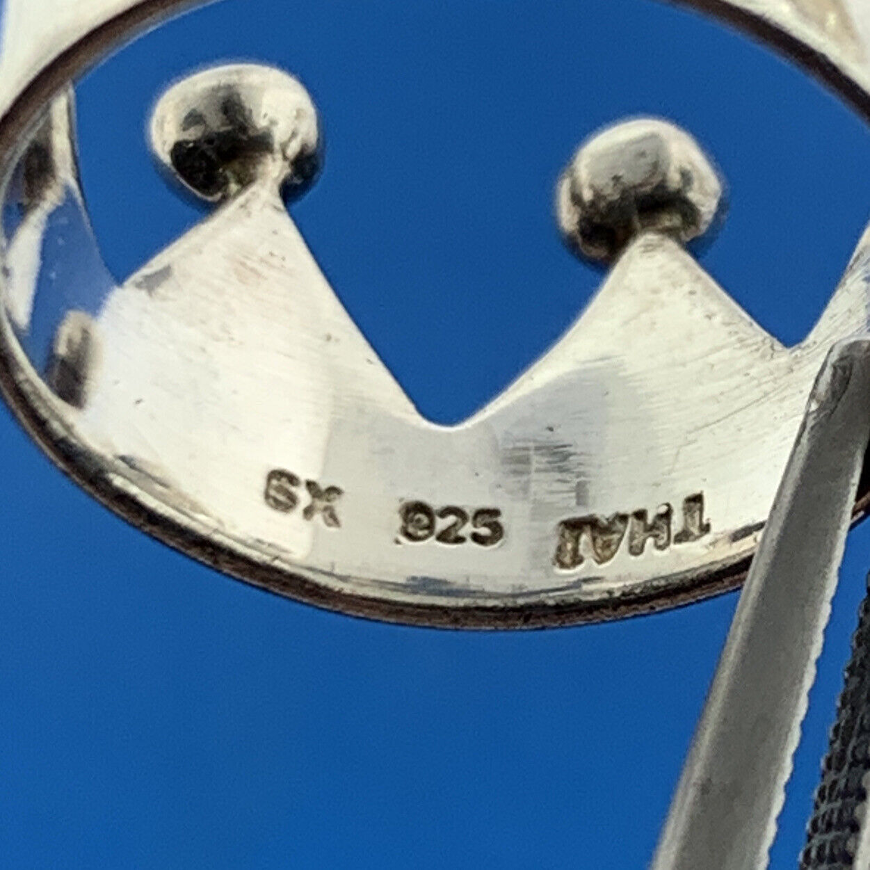 Designer 925 Sterling Silver Princess Queen King Crown Cigar Band Ring